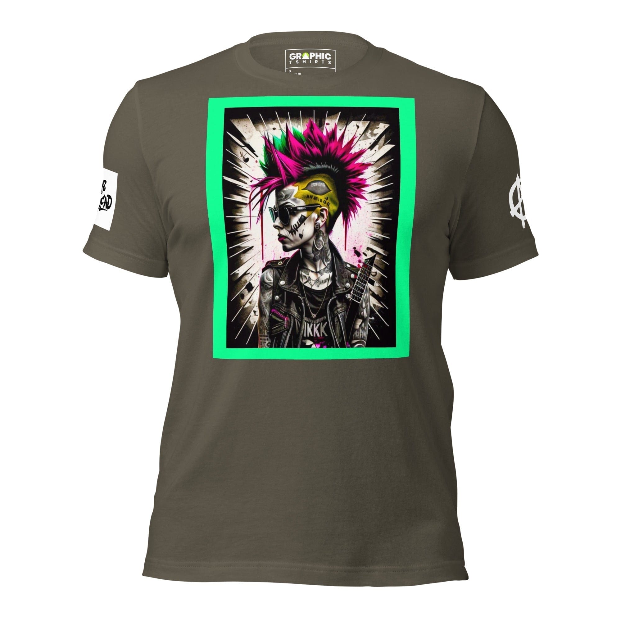 GRAPHIC T-SHIRTS Army / S Unisex Crew Neck T-Shirt - Punk Rock Series Sector 16