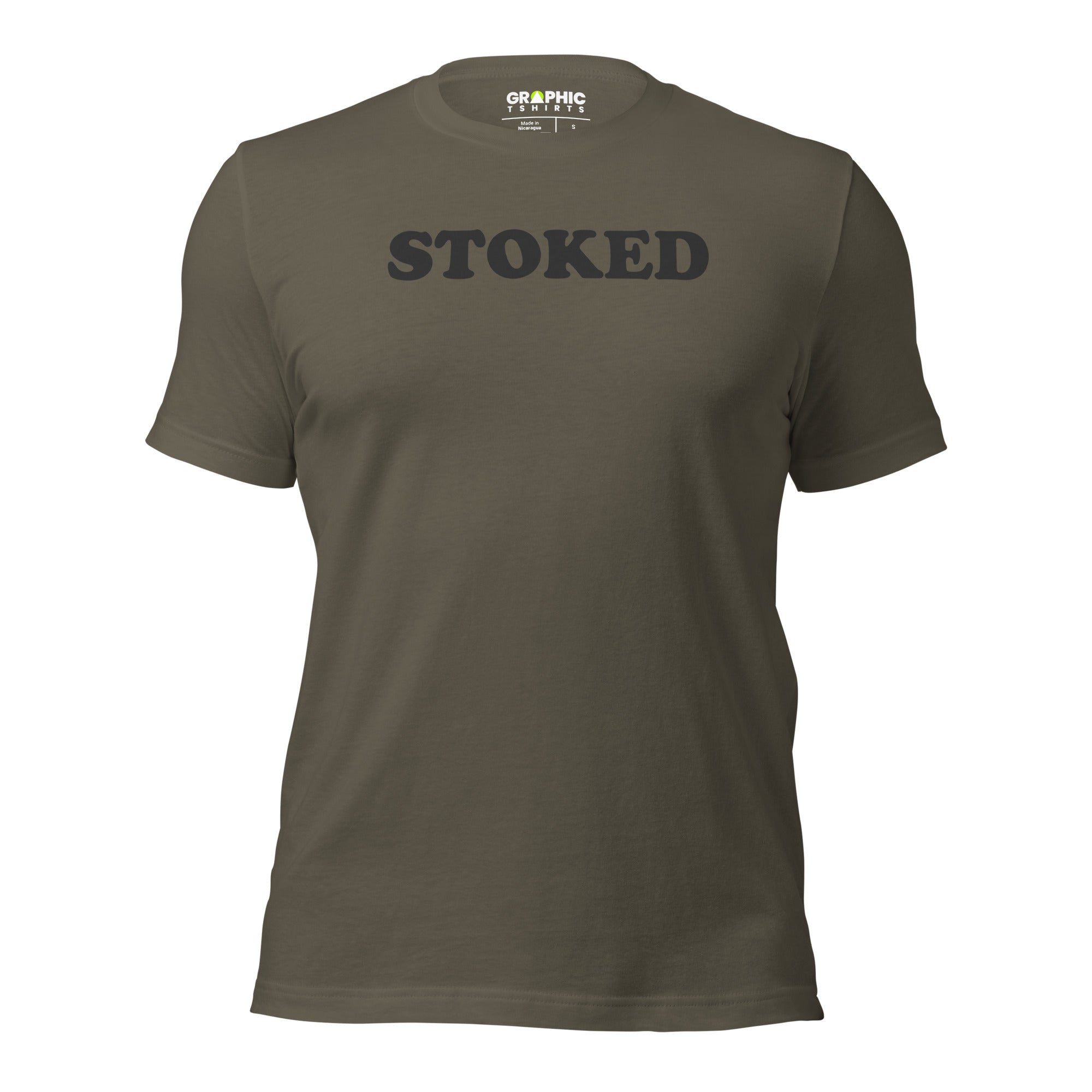 GRAPHIC T-SHIRTS Army / S Unisex Staple T-Shirt - Stoked