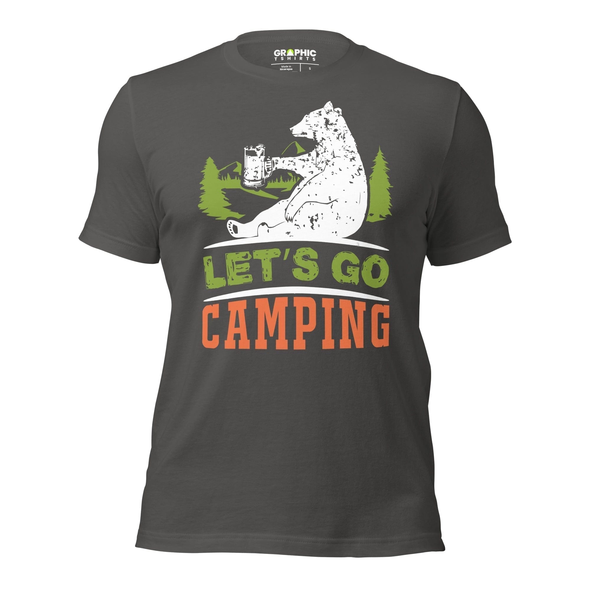 GRAPHIC T-SHIRTS Asphalt / S Unisex Staple T-Shirt - Let's Go Camping