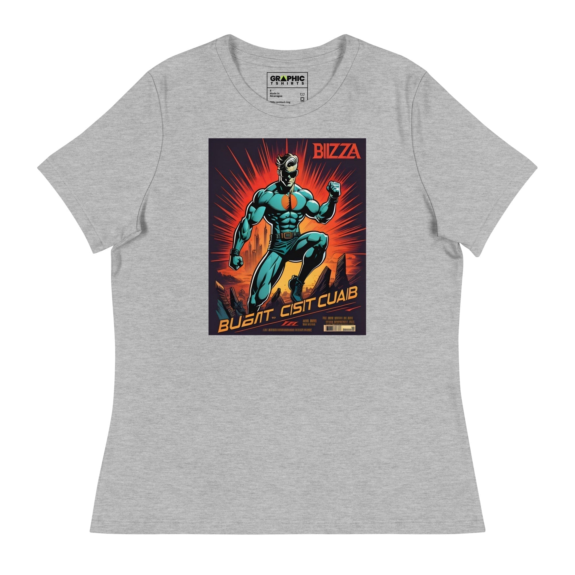 GRAPHIC T-SHIRTS Athletic Heather / S Women's Relaxed T-Shirt - Ibiza Night Club Heroes Comic Series v.11