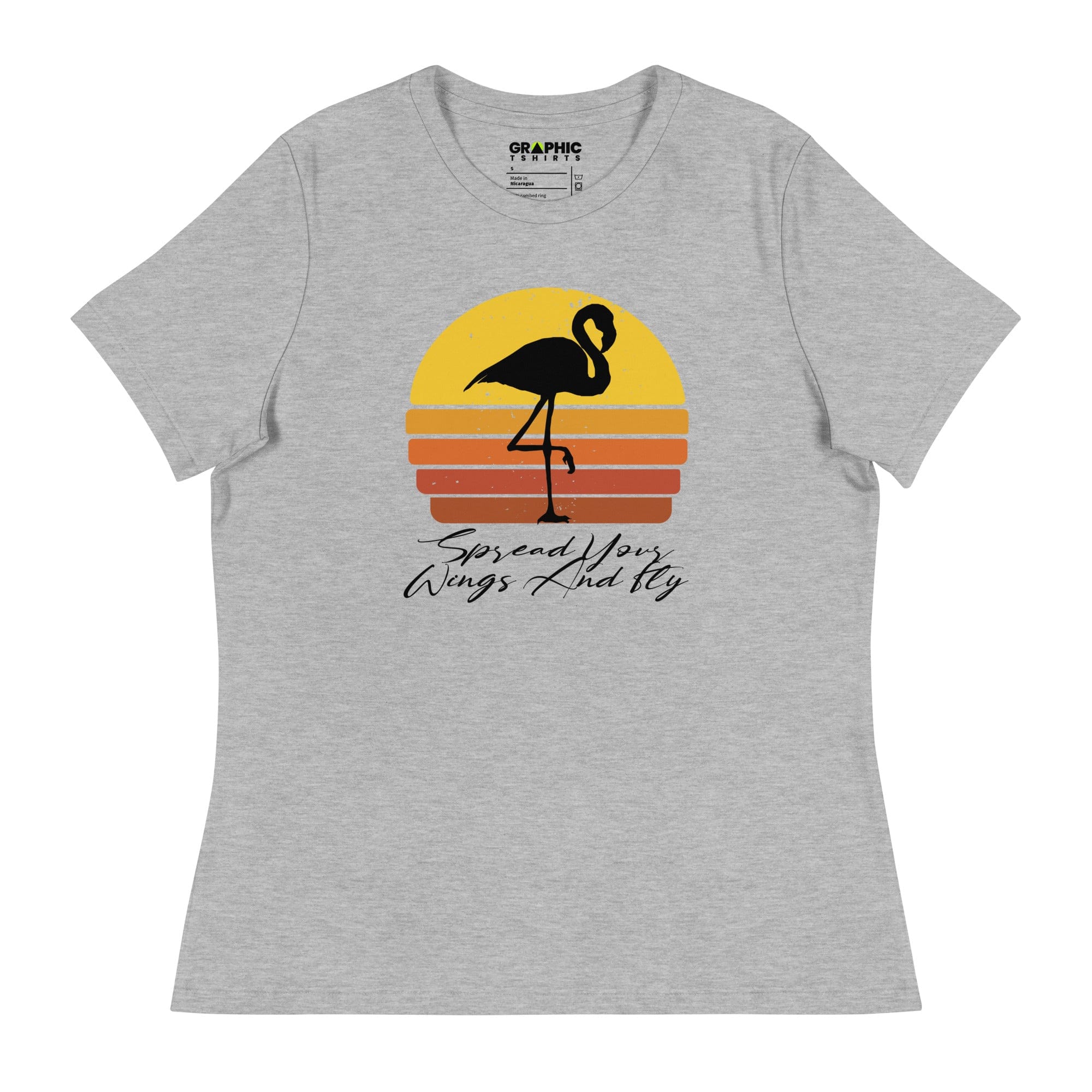 GRAPHIC T-SHIRTS Athletic Heather / S Women's Relaxed T-Shirt - Spread Your Wings And Fly