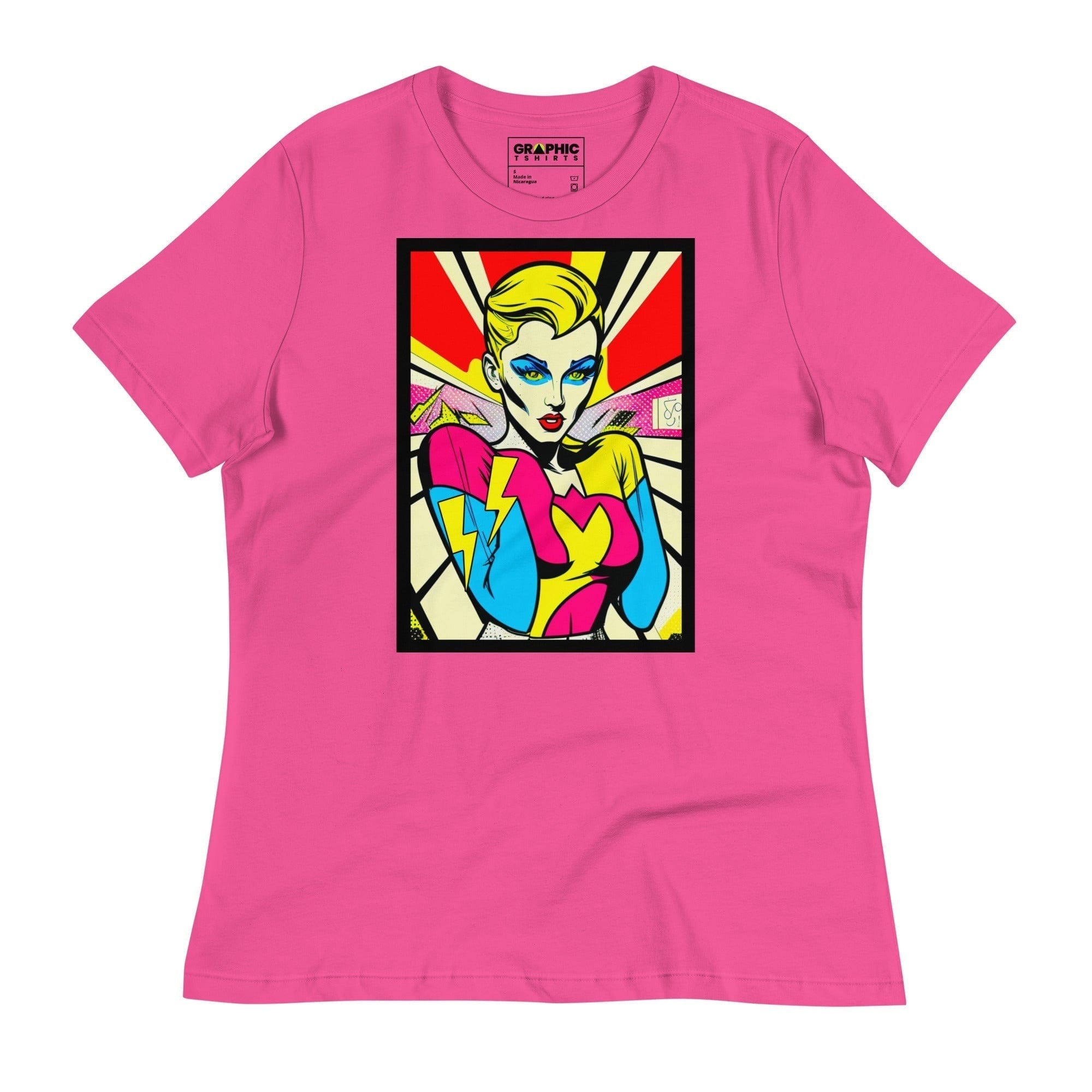 GRAPHIC T-SHIRTS Berry / S Women's Relaxed T-Shirt - Bionic Blonde