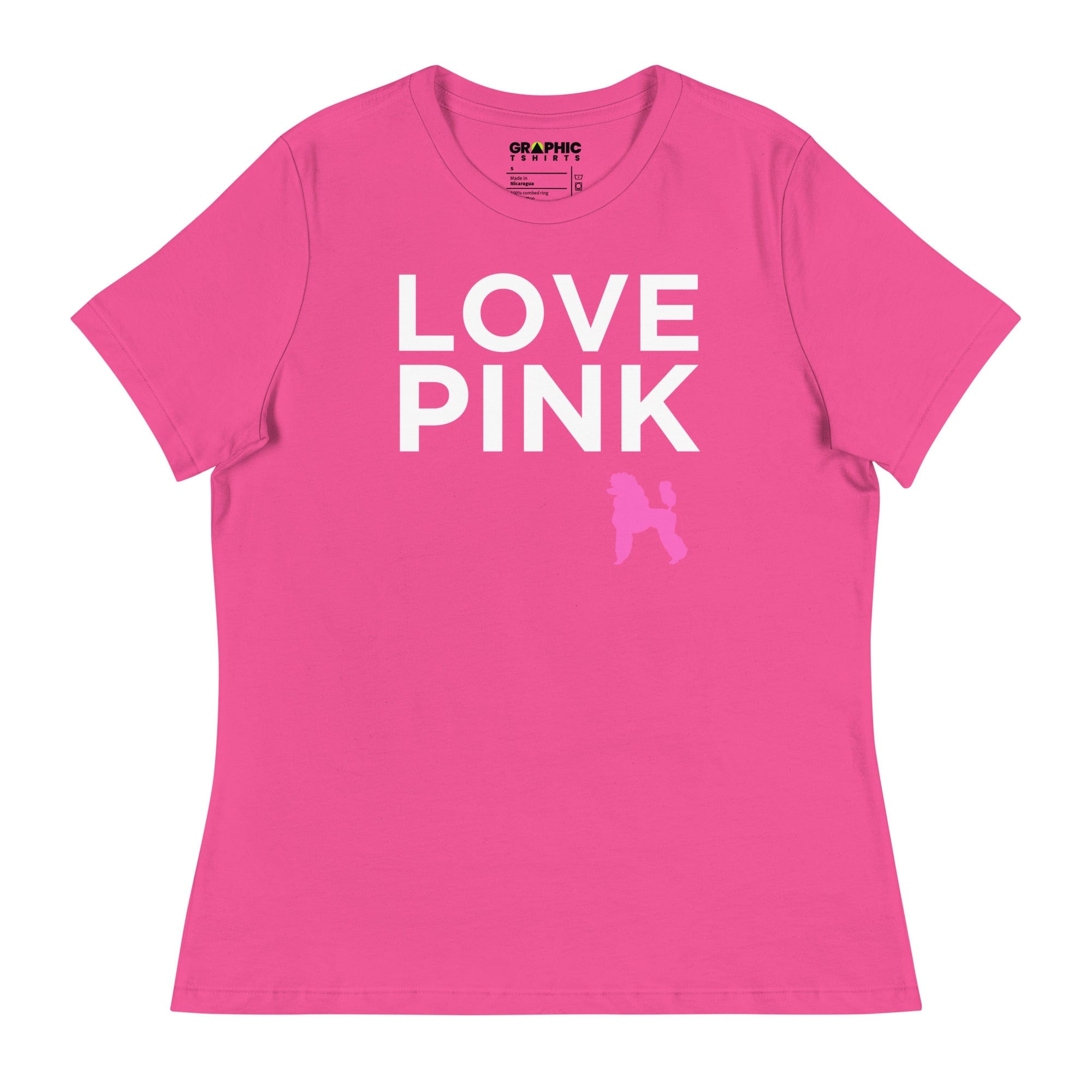 GRAPHIC T-SHIRTS Berry / S Women's Relaxed T-Shirt - Love Pink