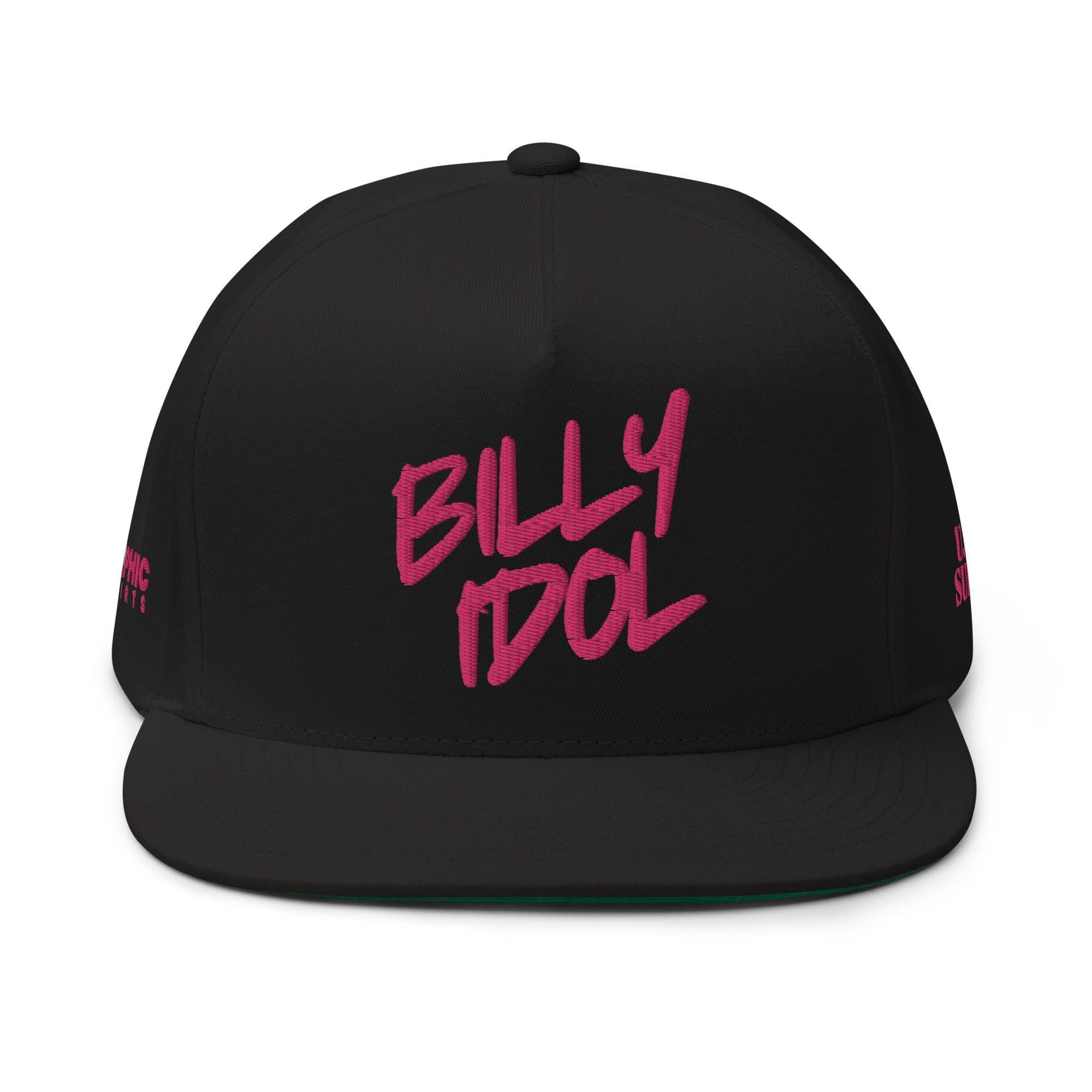 GRAPHIC T-SHIRTS Black Flat Bill Cap - BILLY IDOL