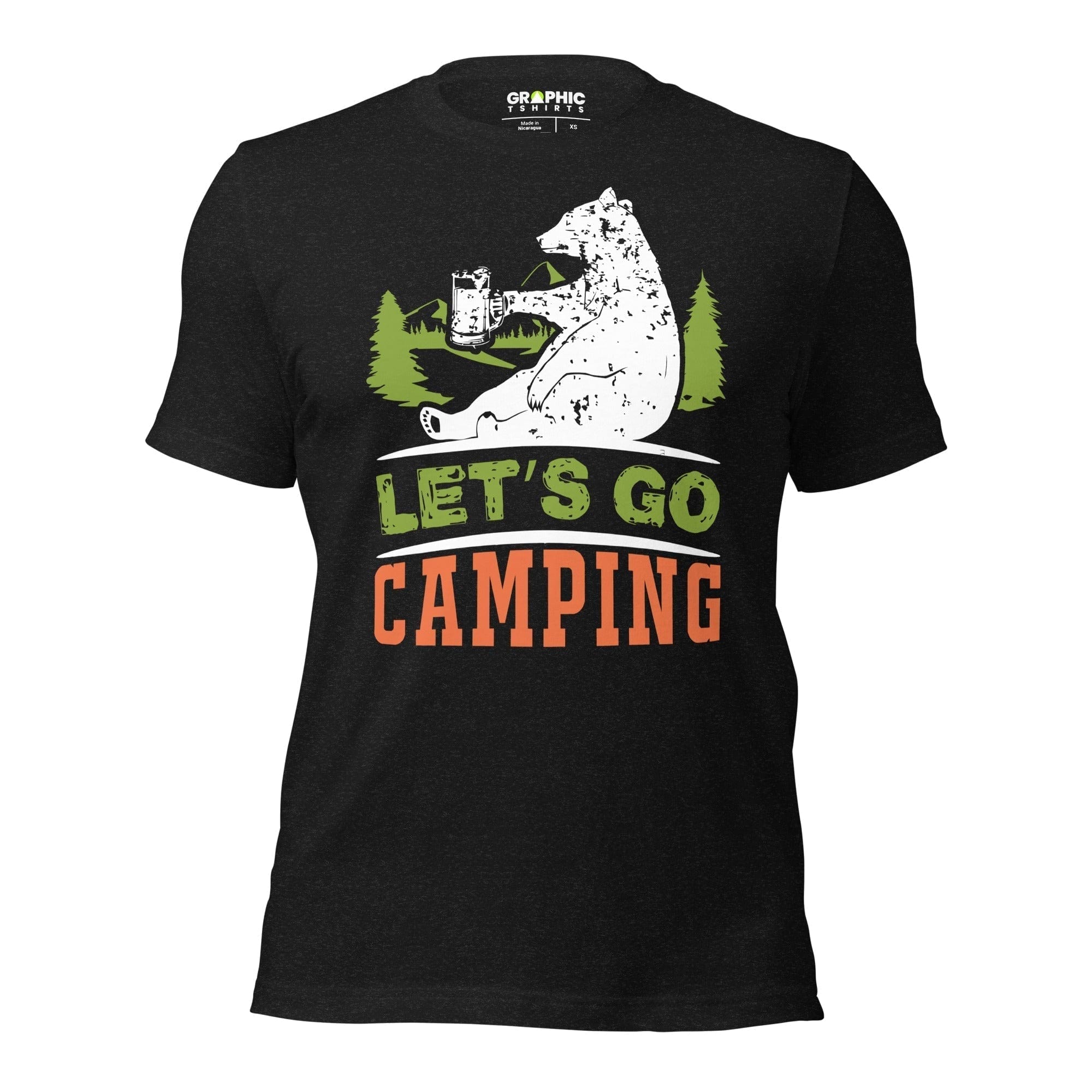 GRAPHIC T-SHIRTS Black Heather / XS Unisex Staple T-Shirt - Let's Go Camping