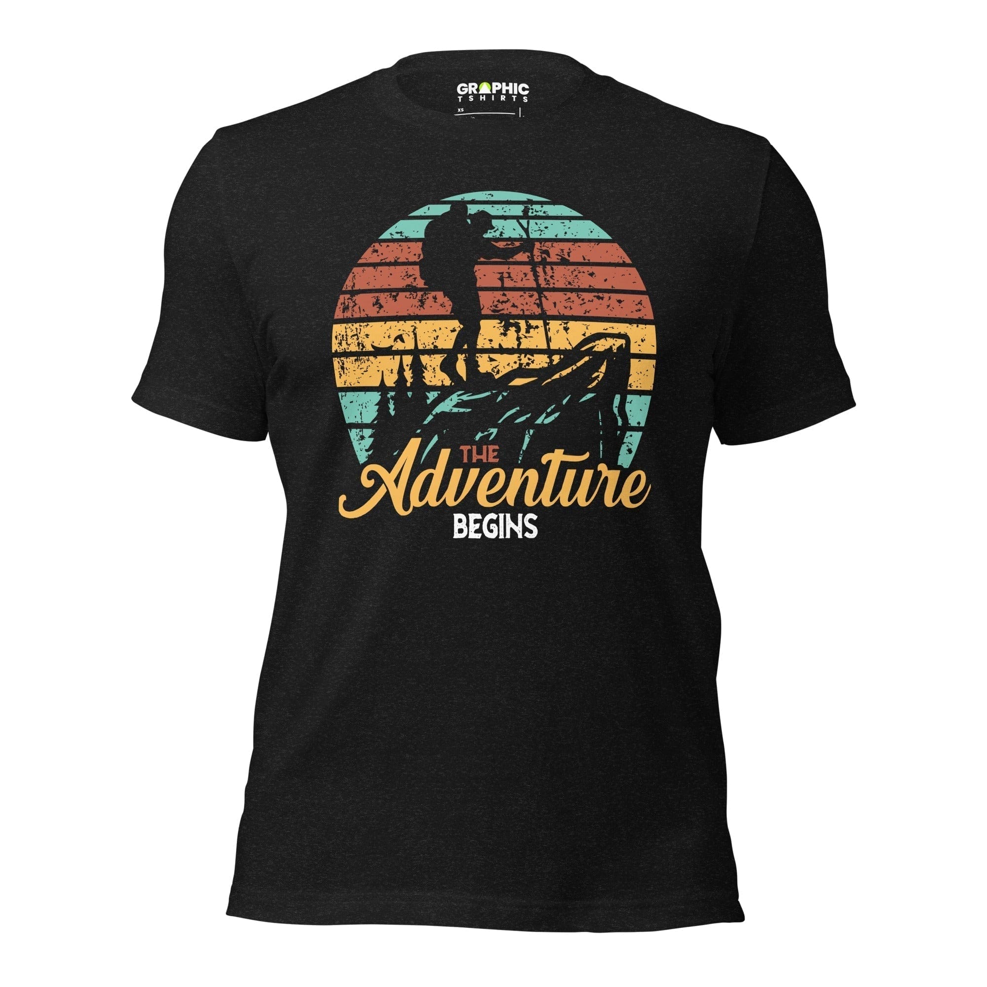 GRAPHIC T-SHIRTS Black Heather / XS Unisex Staple T-Shirt - The Adventure Begins