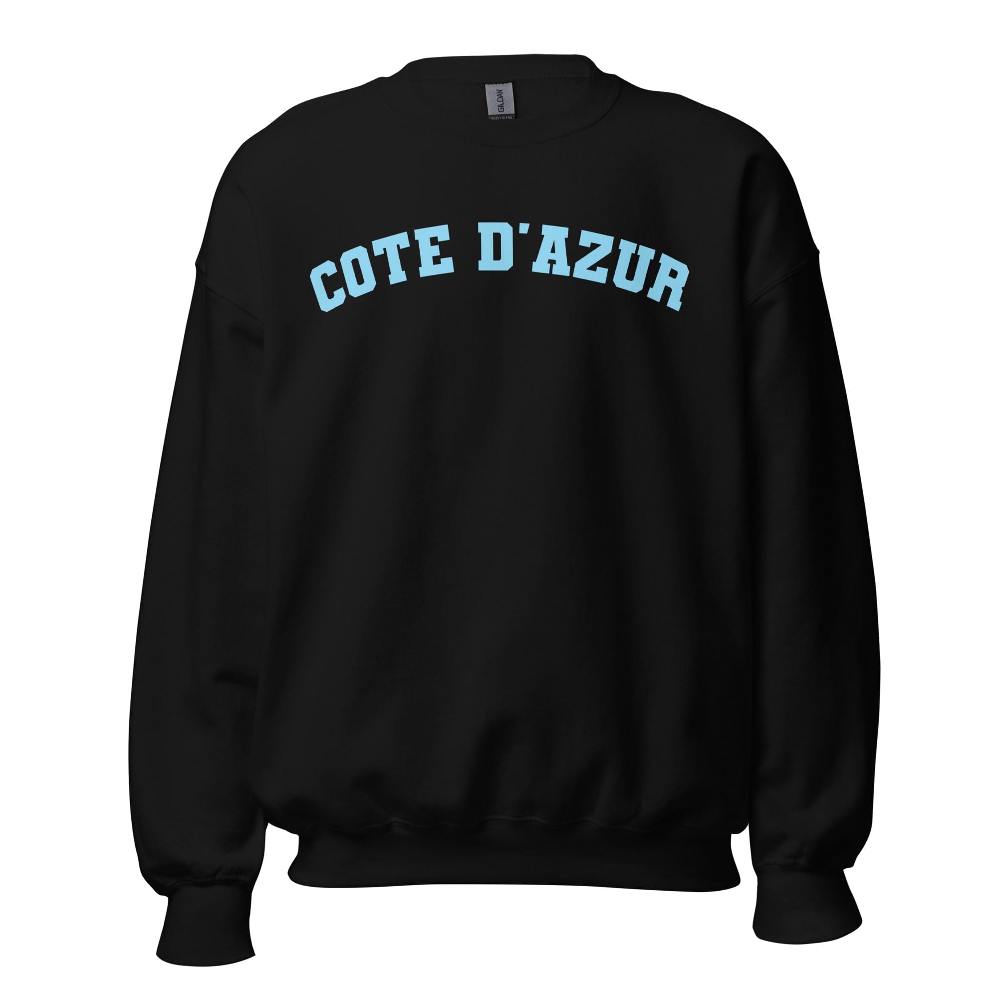 GRAPHIC T-SHIRTS Black / S Unisex Crew Neck Sweatshirt - Cote D'Azur