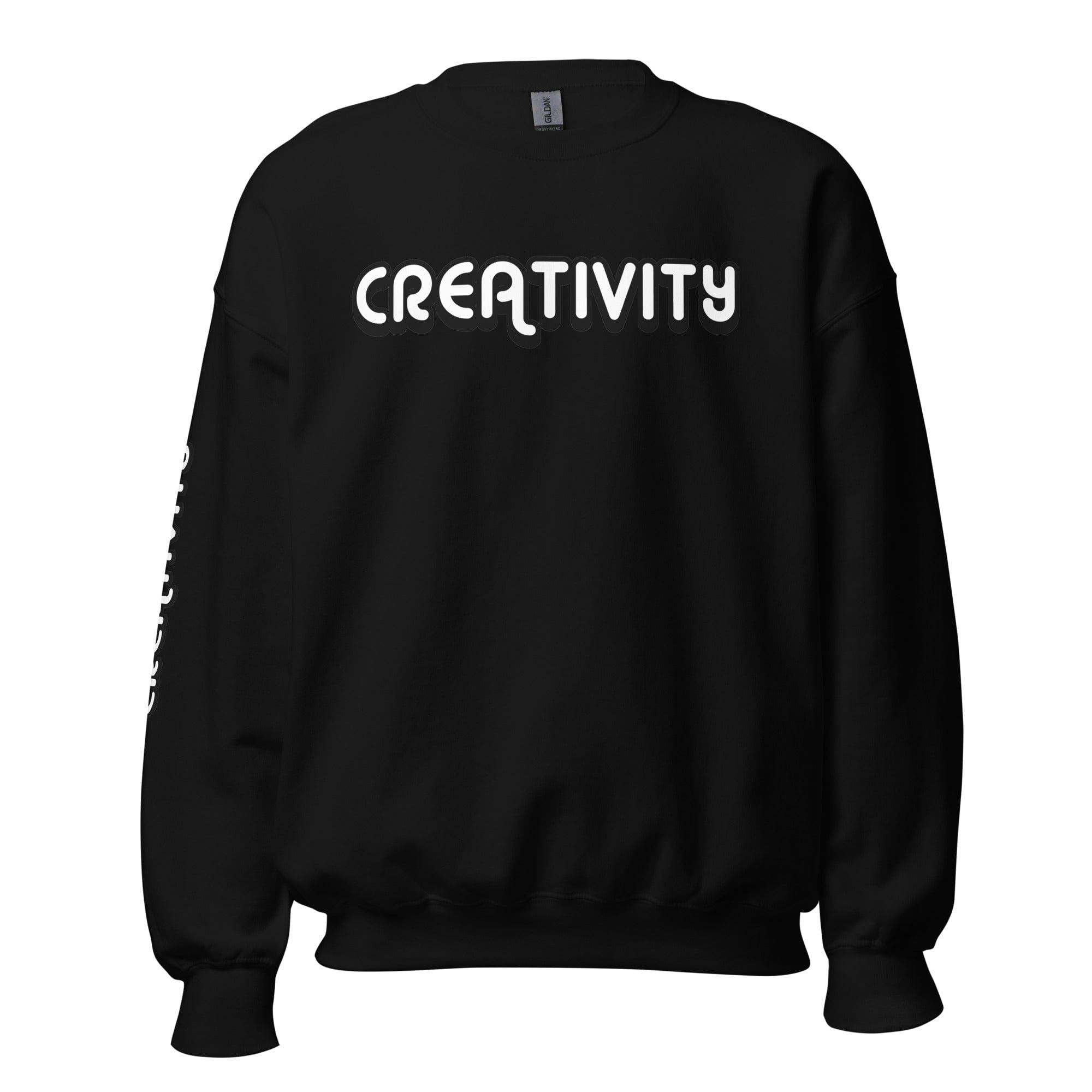 GRAPHIC T-SHIRTS Black / S Unisex Crew Neck Sweatshirt - Creativity