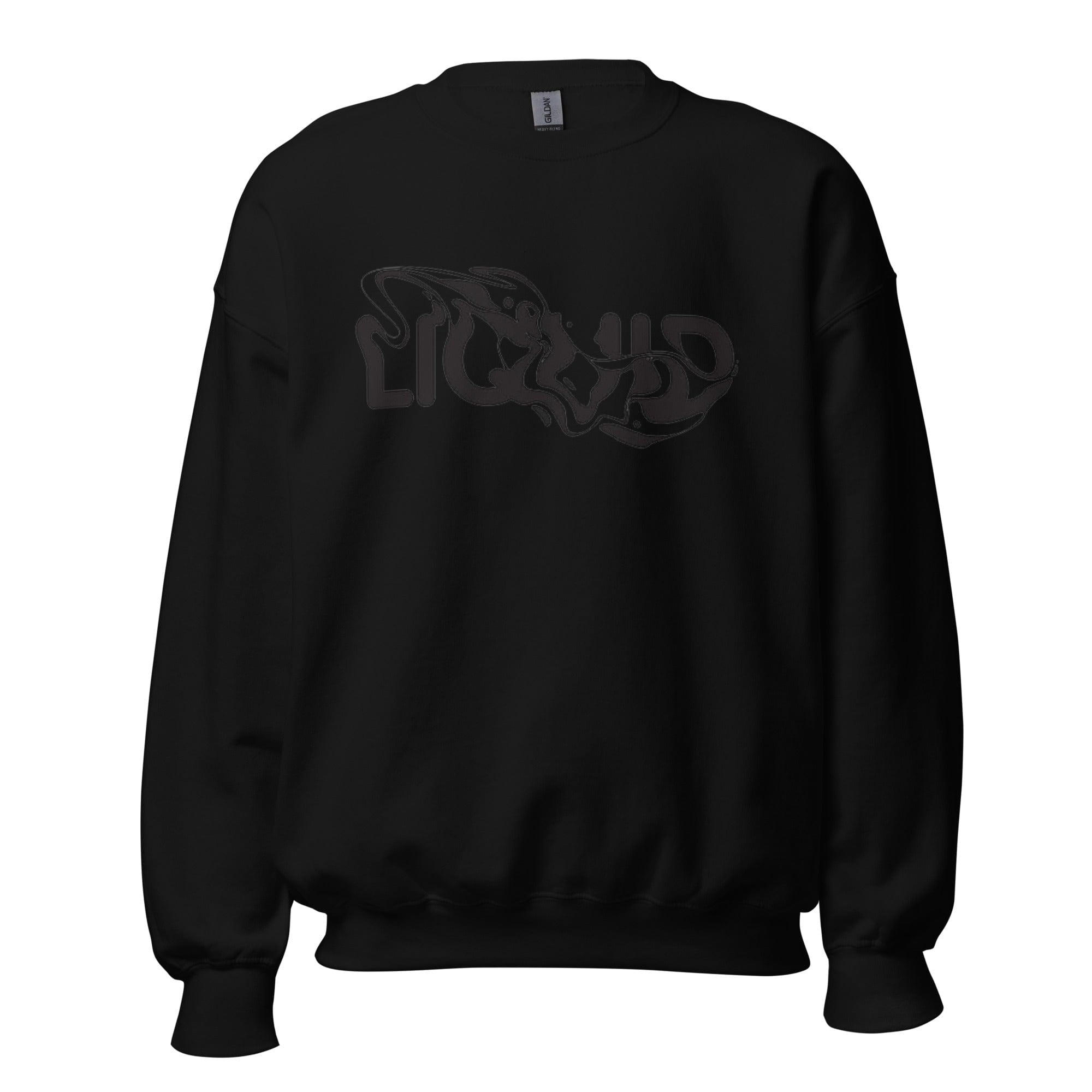 GRAPHIC T-SHIRTS Black / S Unisex Crew Neck Sweatshirt - Liquid