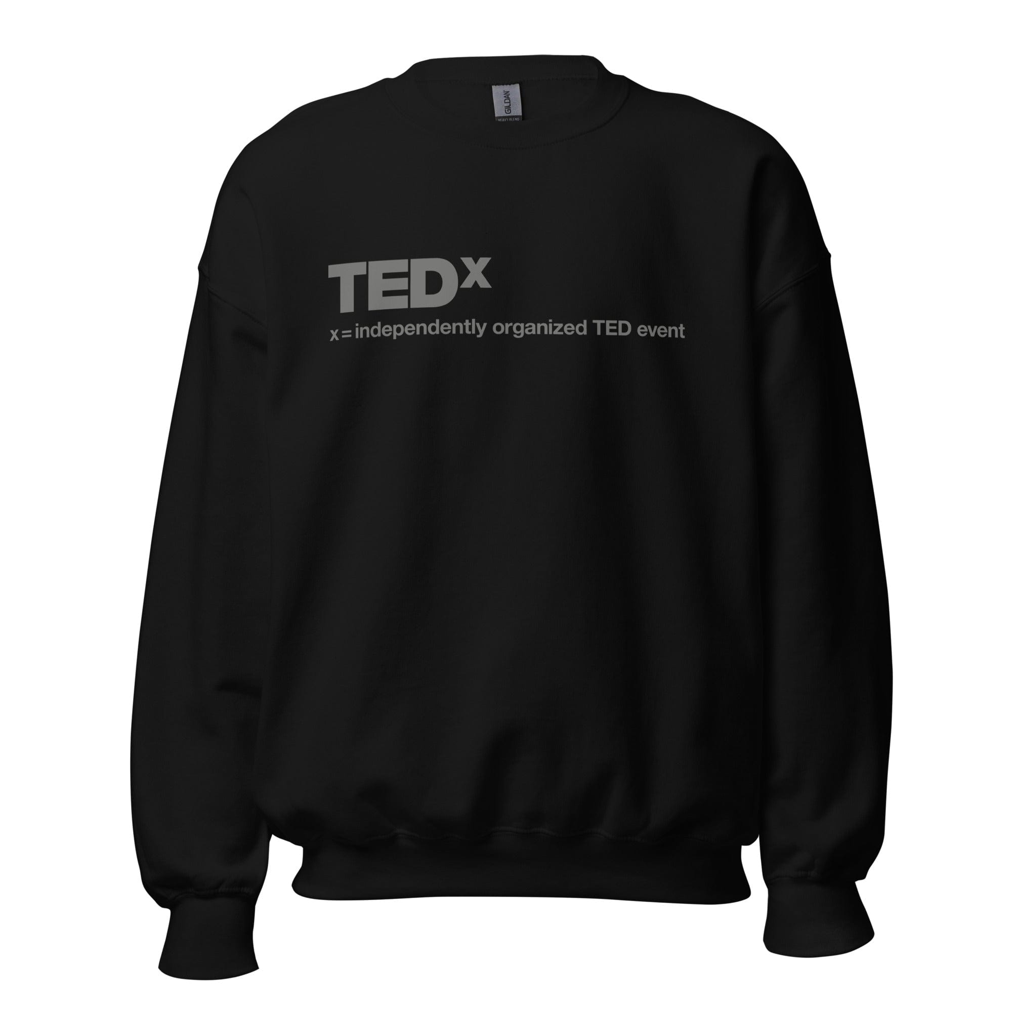 GRAPHIC T-SHIRTS Black / S Unisex Crew Neck Sweatshirt - TEDx X = Independently Organized TED Event