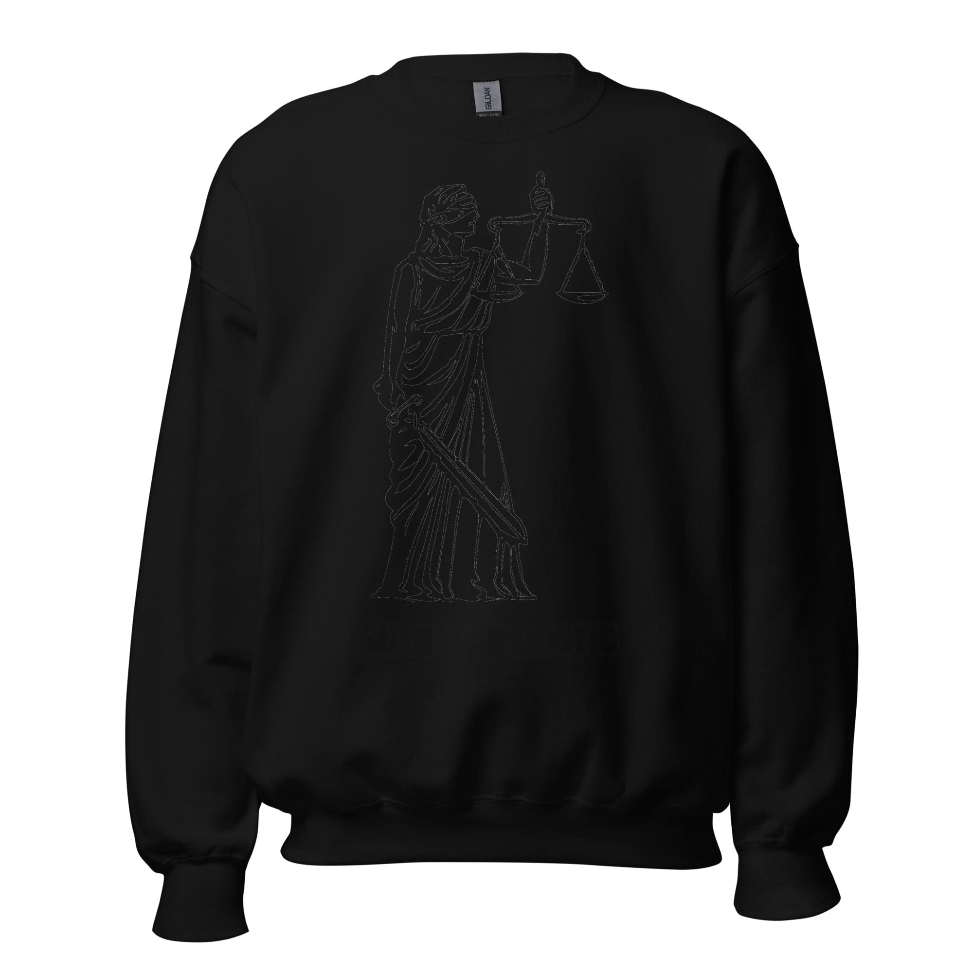 GRAPHIC T-SHIRTS Black / S Unisex Crew Neck Sweatshirt - Truth And Justice