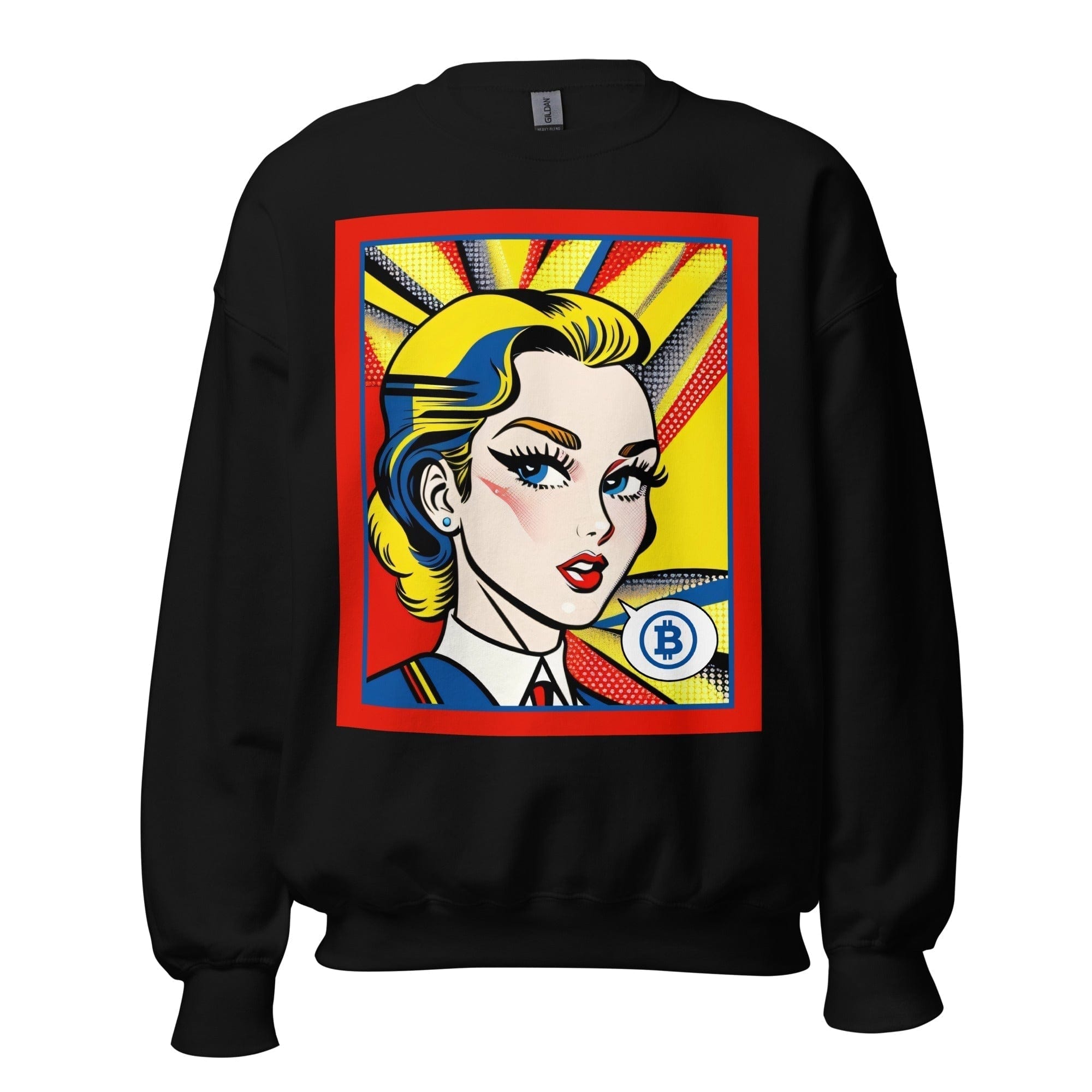 GRAPHIC T-SHIRTS Black / S Unisex Crew Neck Sweatshirt - Vintage American Comic Series v.44