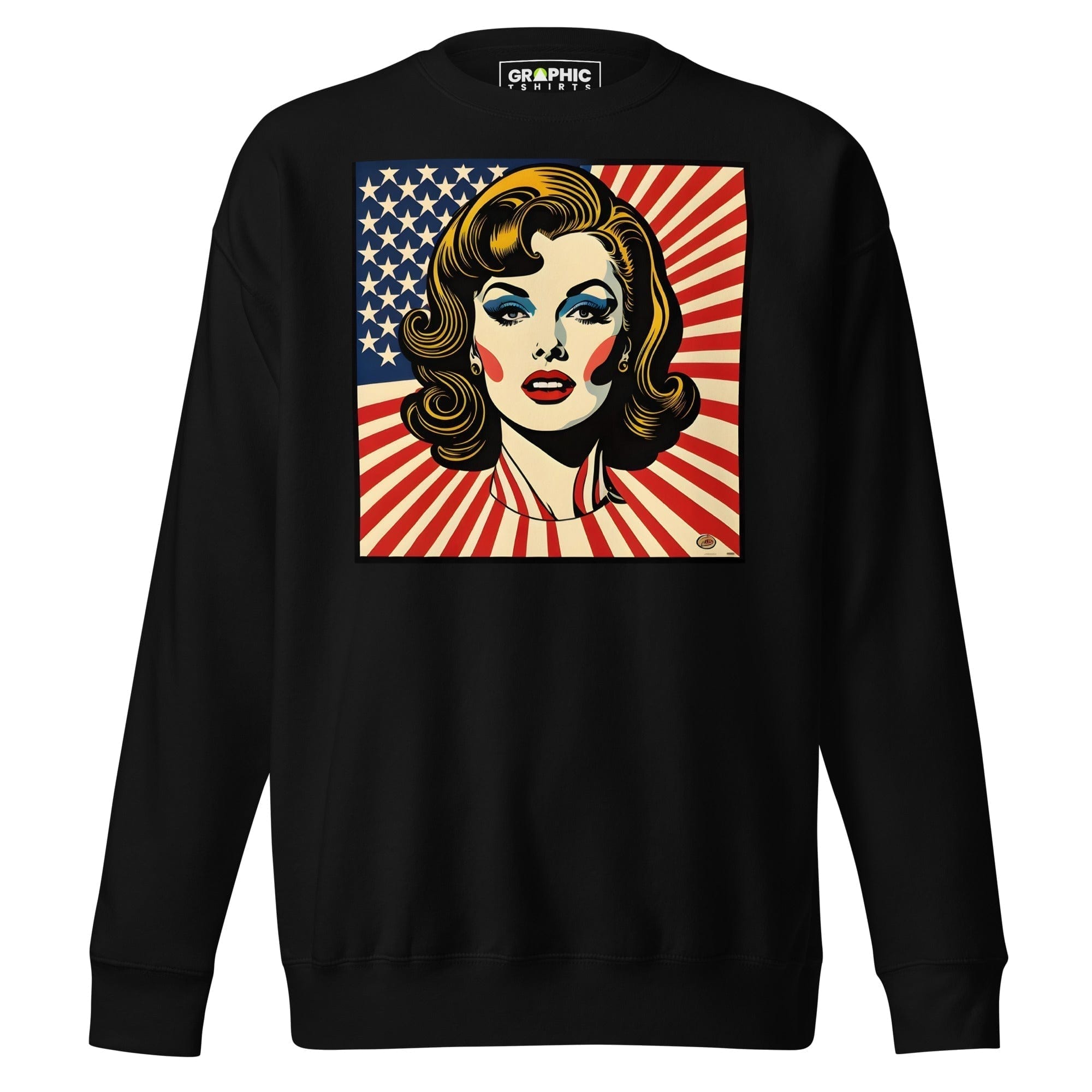 GRAPHIC T-SHIRTS Black / S Unisex Crew Neck T-Shirt - Americana Series v.2