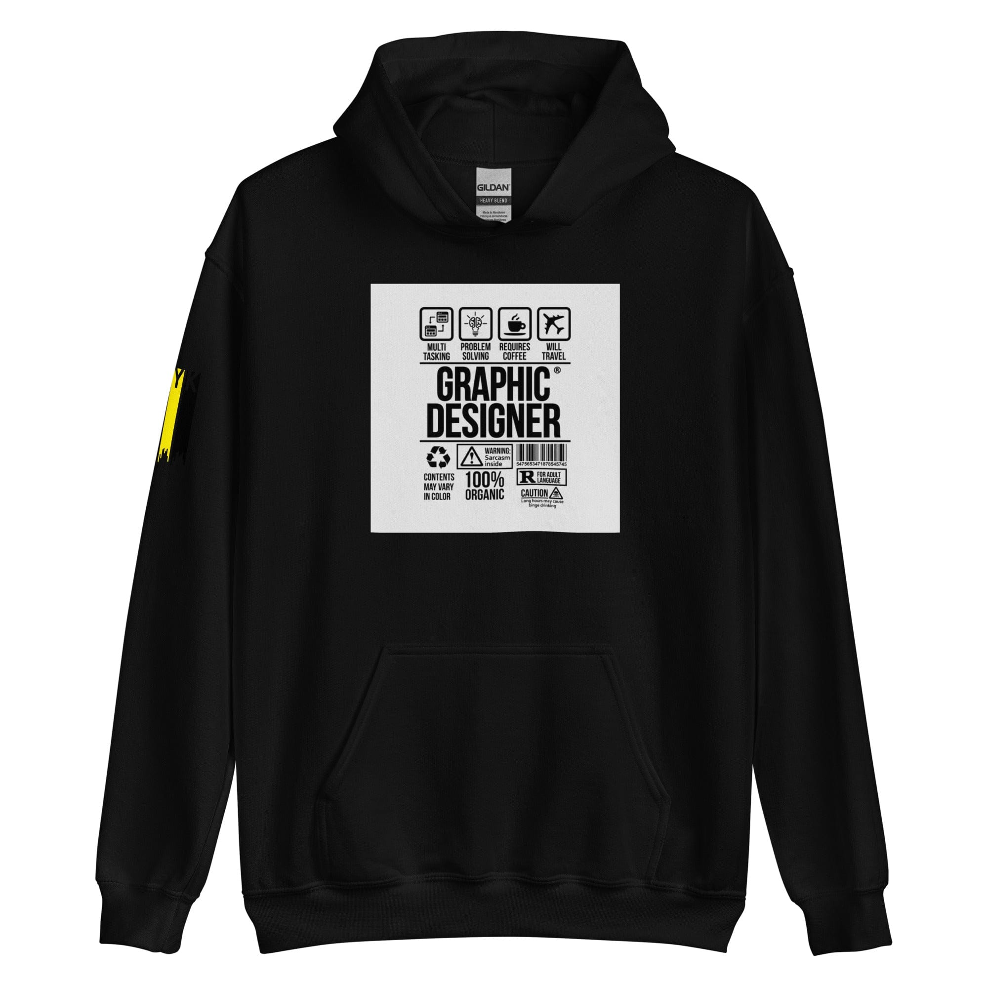 GRAPHIC T-SHIRTS Black / S Unisex Heavy Blend Hoodie - Graphic Designer CMYK