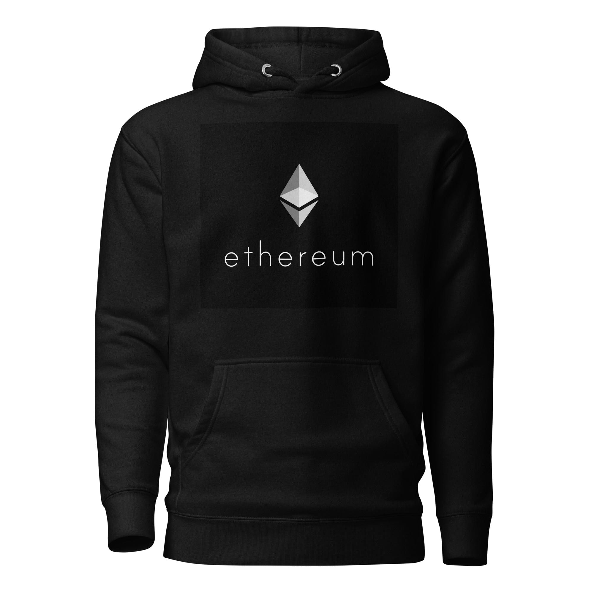 GRAPHIC T-SHIRTS Black / S Unisex Premium Hoodie - Cotton Heritage - Ethereum Cryptocurrency Logo