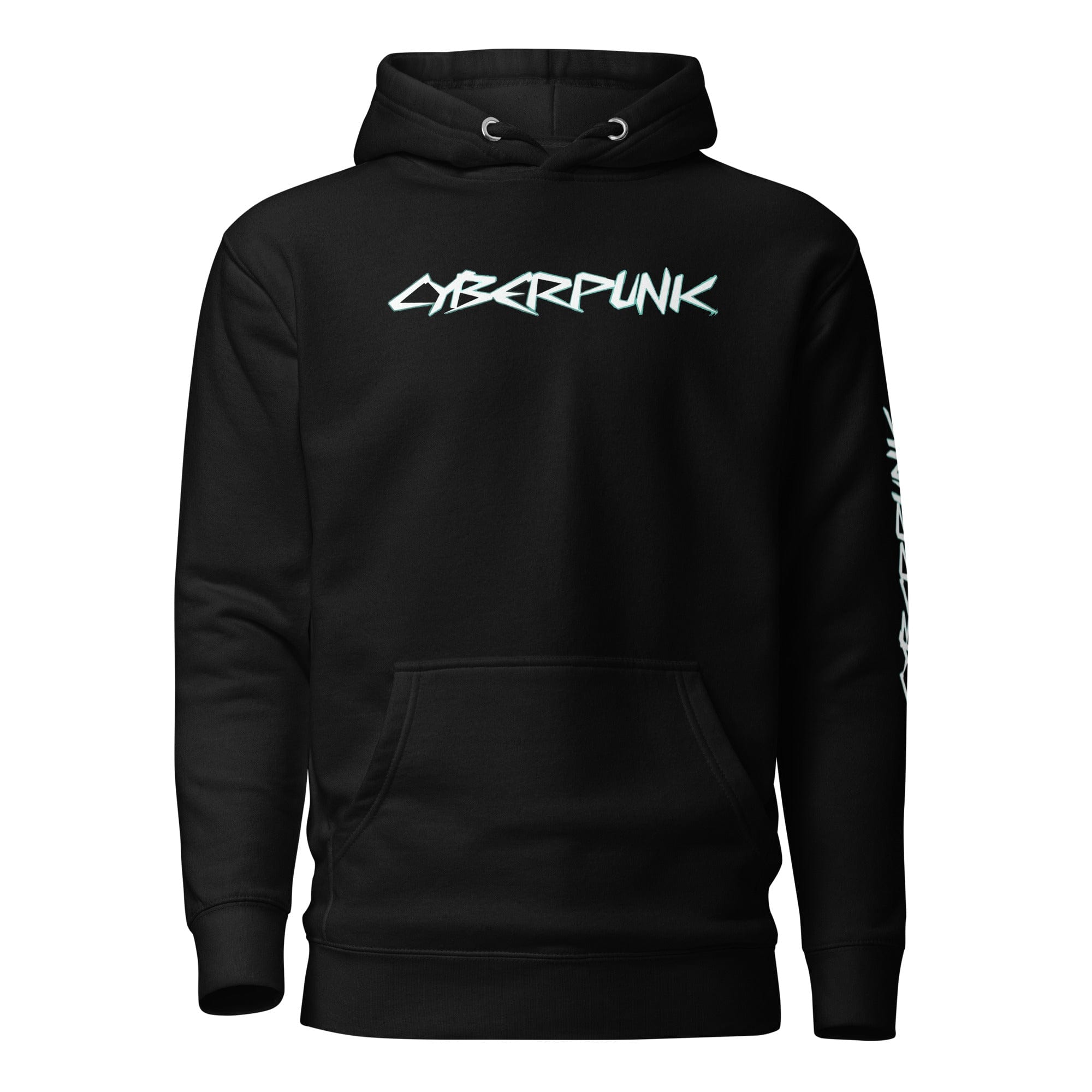 GRAPHIC T-SHIRTS Black / S Unisex Premium Hoodie - Cyberpunk