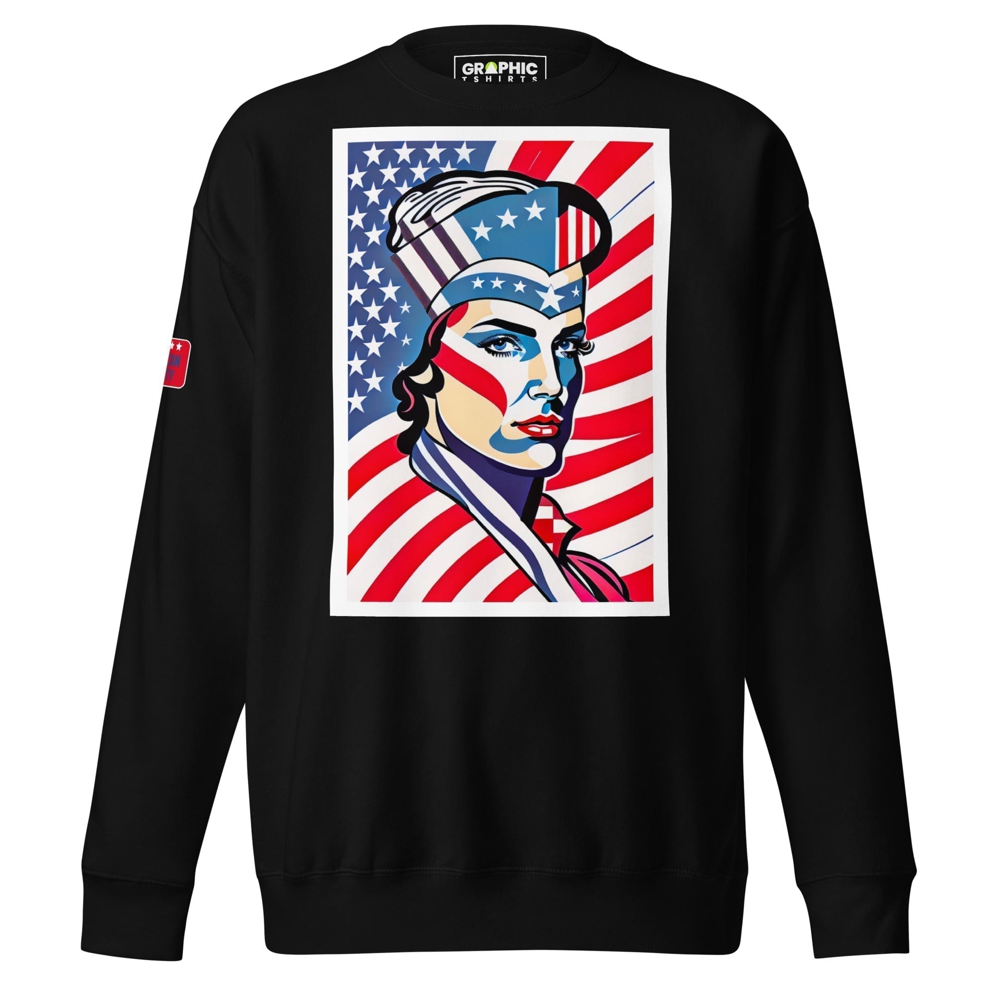 GRAPHIC T-SHIRTS Black / S Unisex Premium Sweatshirt - American Liberty Series v.2