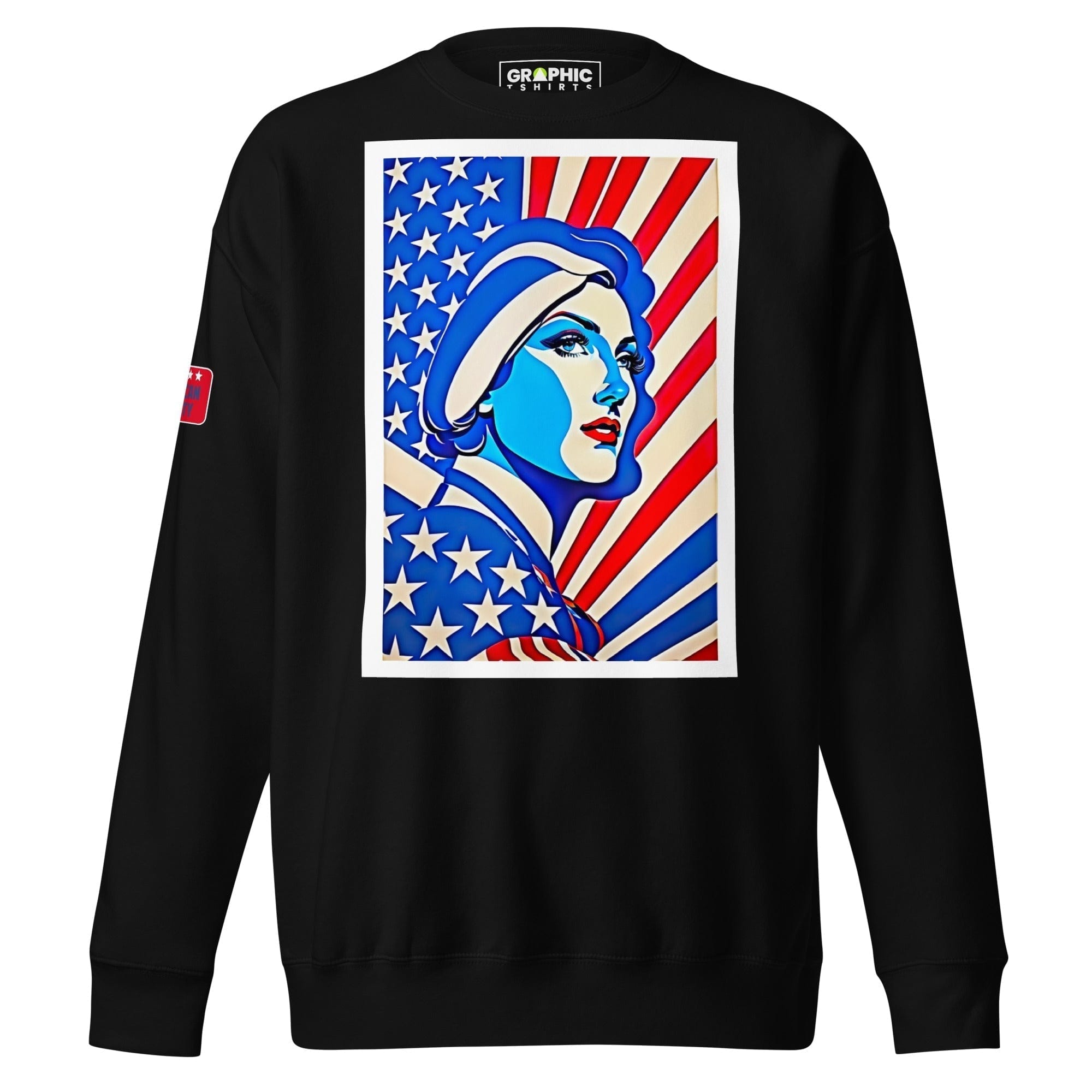 GRAPHIC T-SHIRTS Black / S Unisex Premium Sweatshirt - American Liberty Series v.23