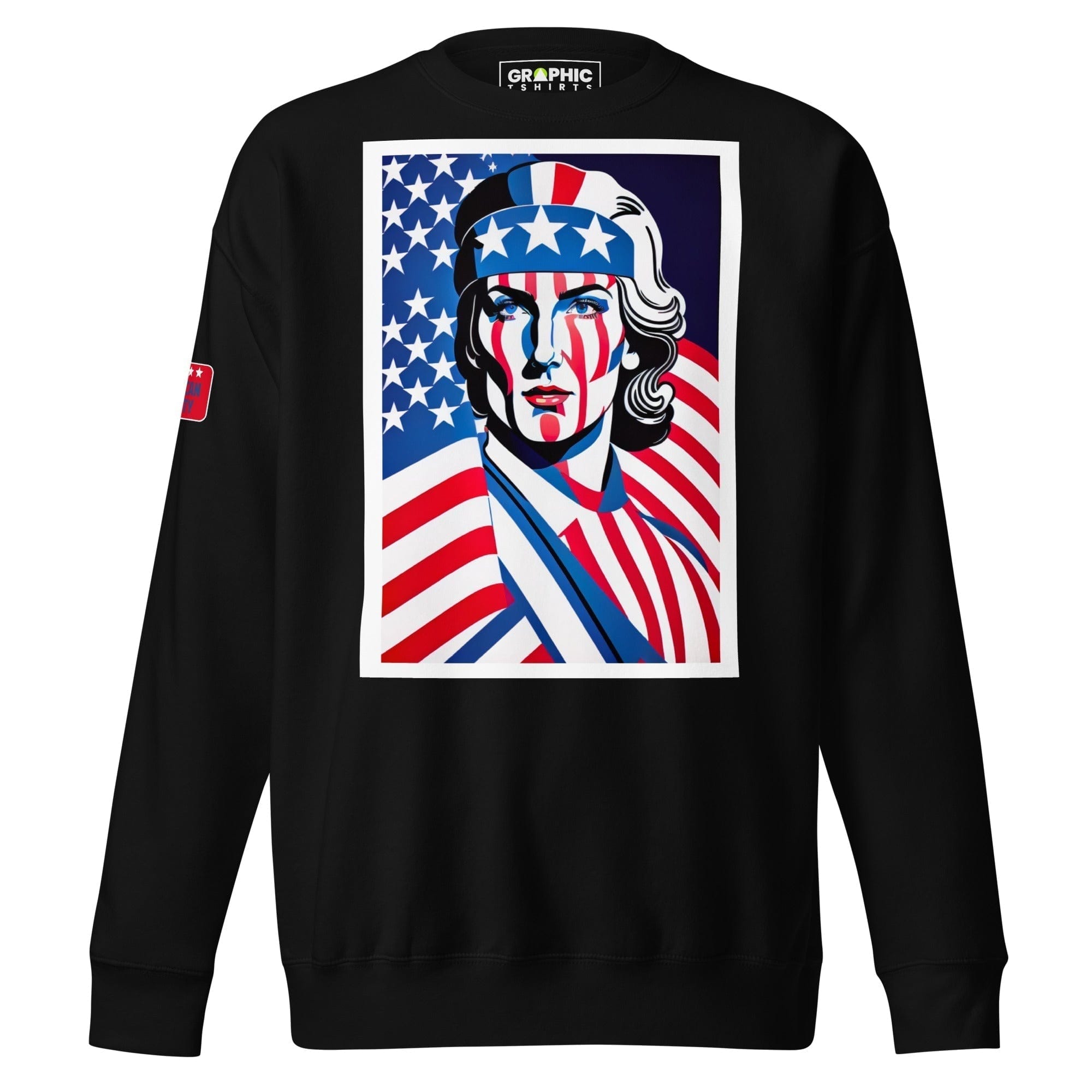 GRAPHIC T-SHIRTS Black / S Unisex Premium Sweatshirt - American Liberty Series v.24