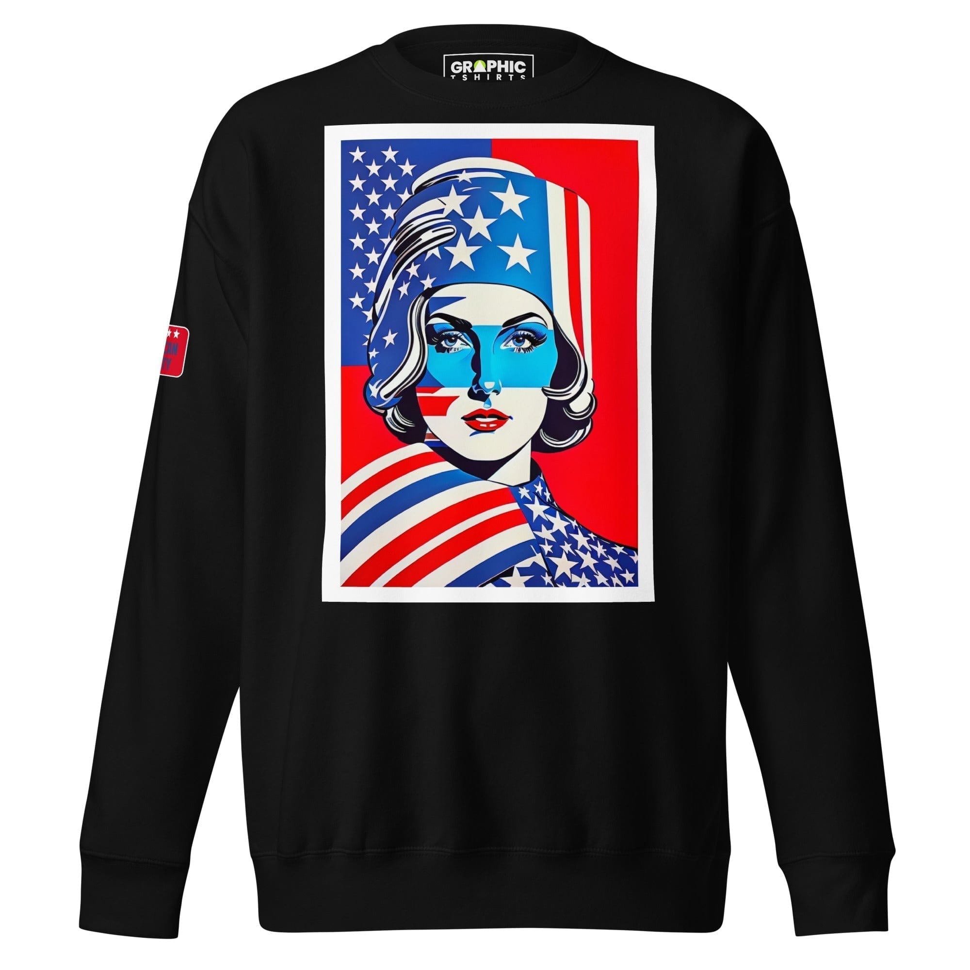 GRAPHIC T-SHIRTS Black / S Unisex Premium Sweatshirt - American Liberty Series v.5