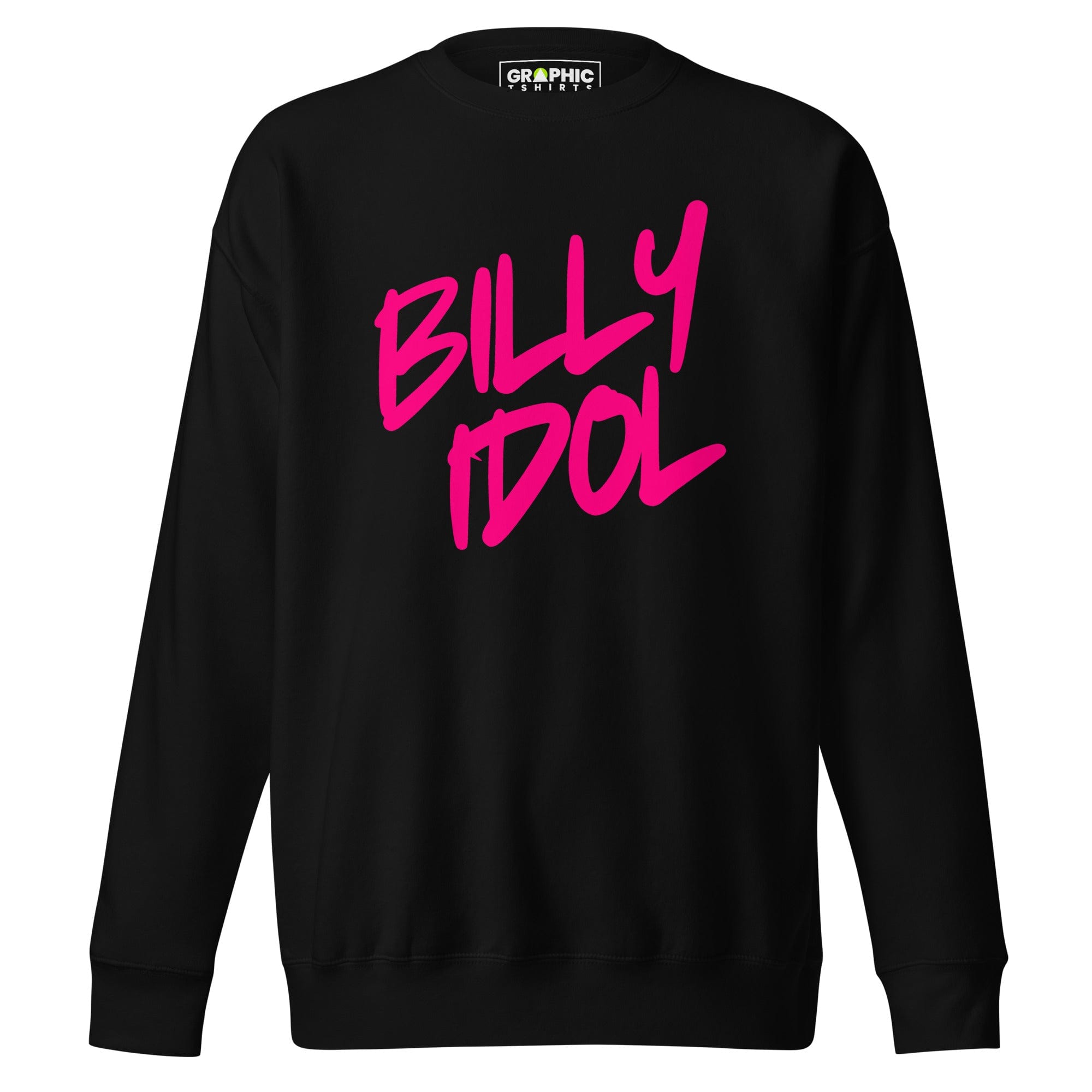 GRAPHIC T-SHIRTS Black / S Unisex Premium Sweatshirt - BILLY IDOL