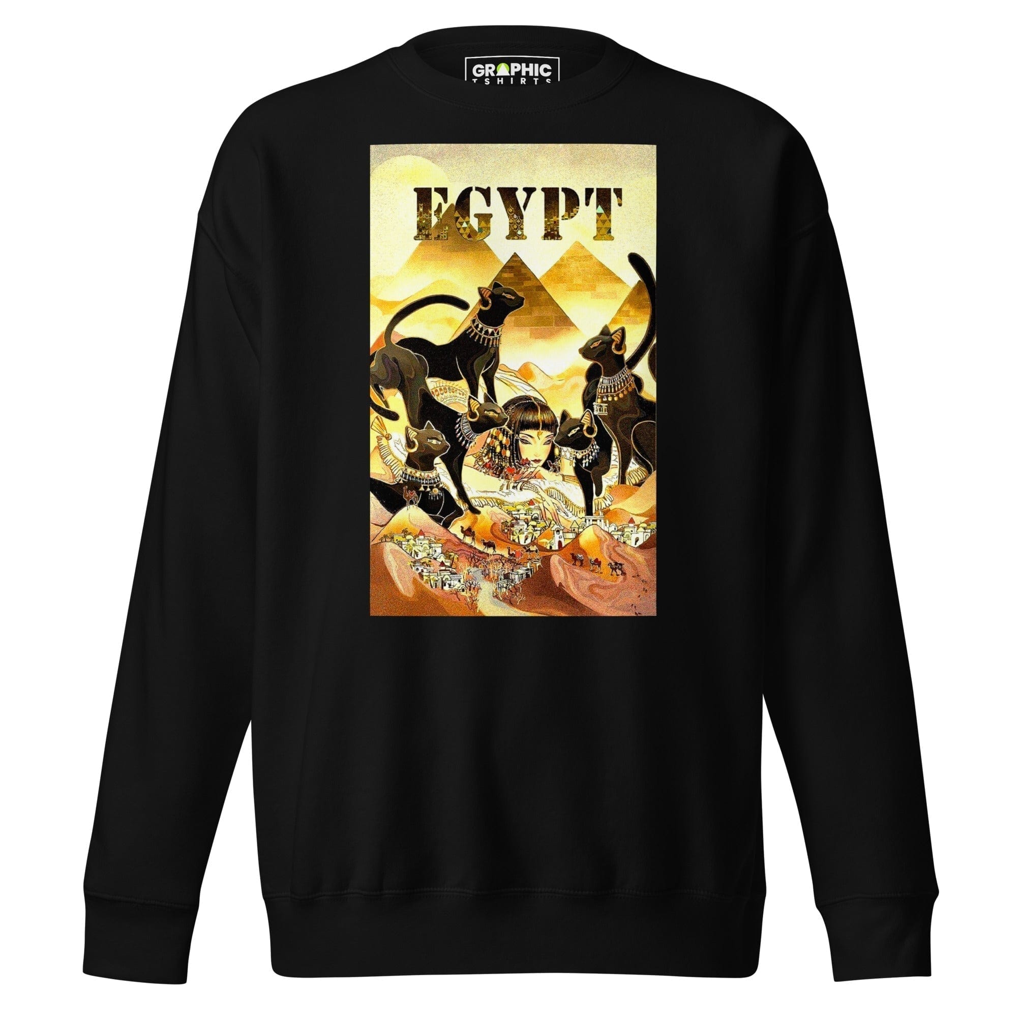 GRAPHIC T-SHIRTS Black / S Unisex Premium Sweatshirt - Egypt