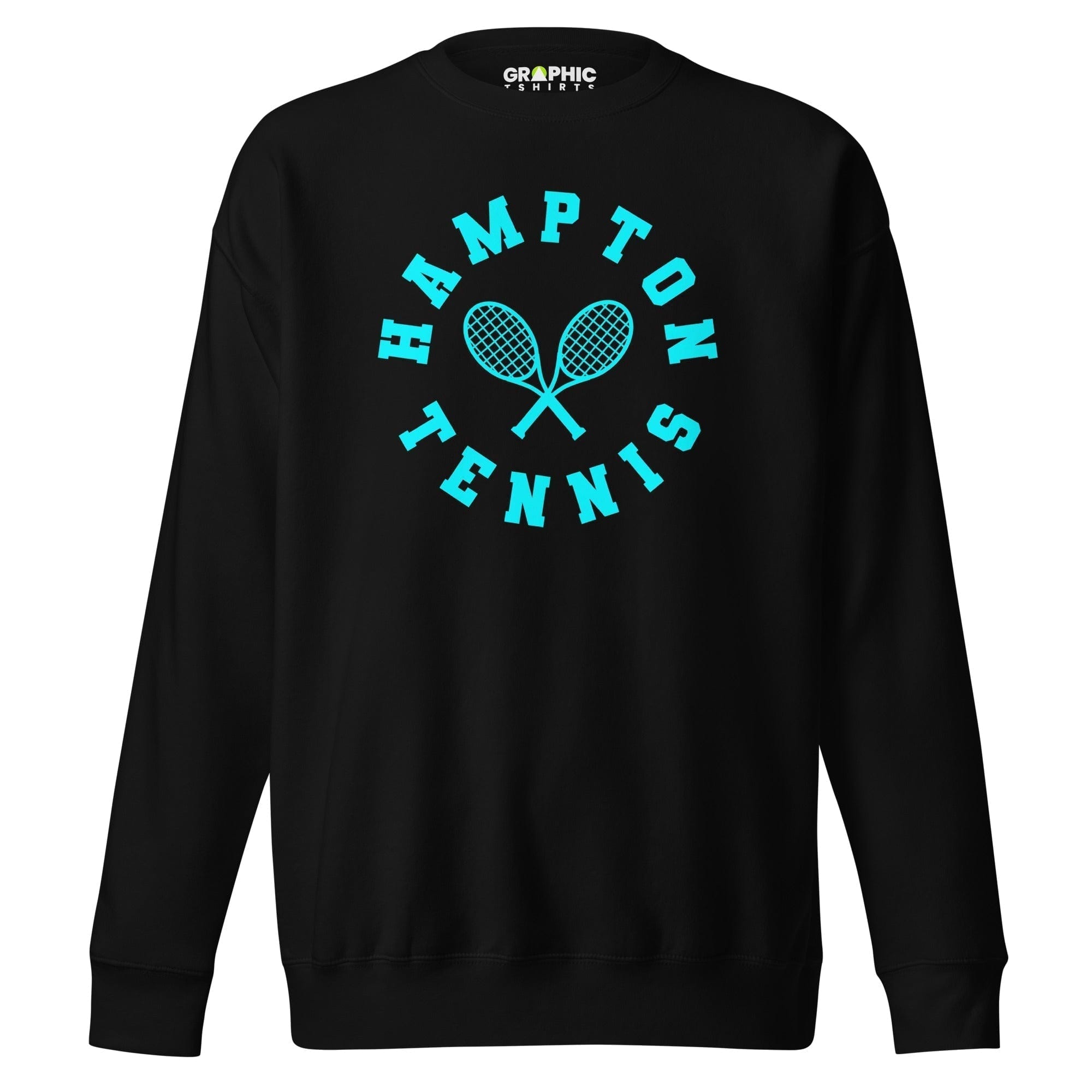 GRAPHIC T-SHIRTS Black / S Unisex Premium Sweatshirt - Hampton Tennis