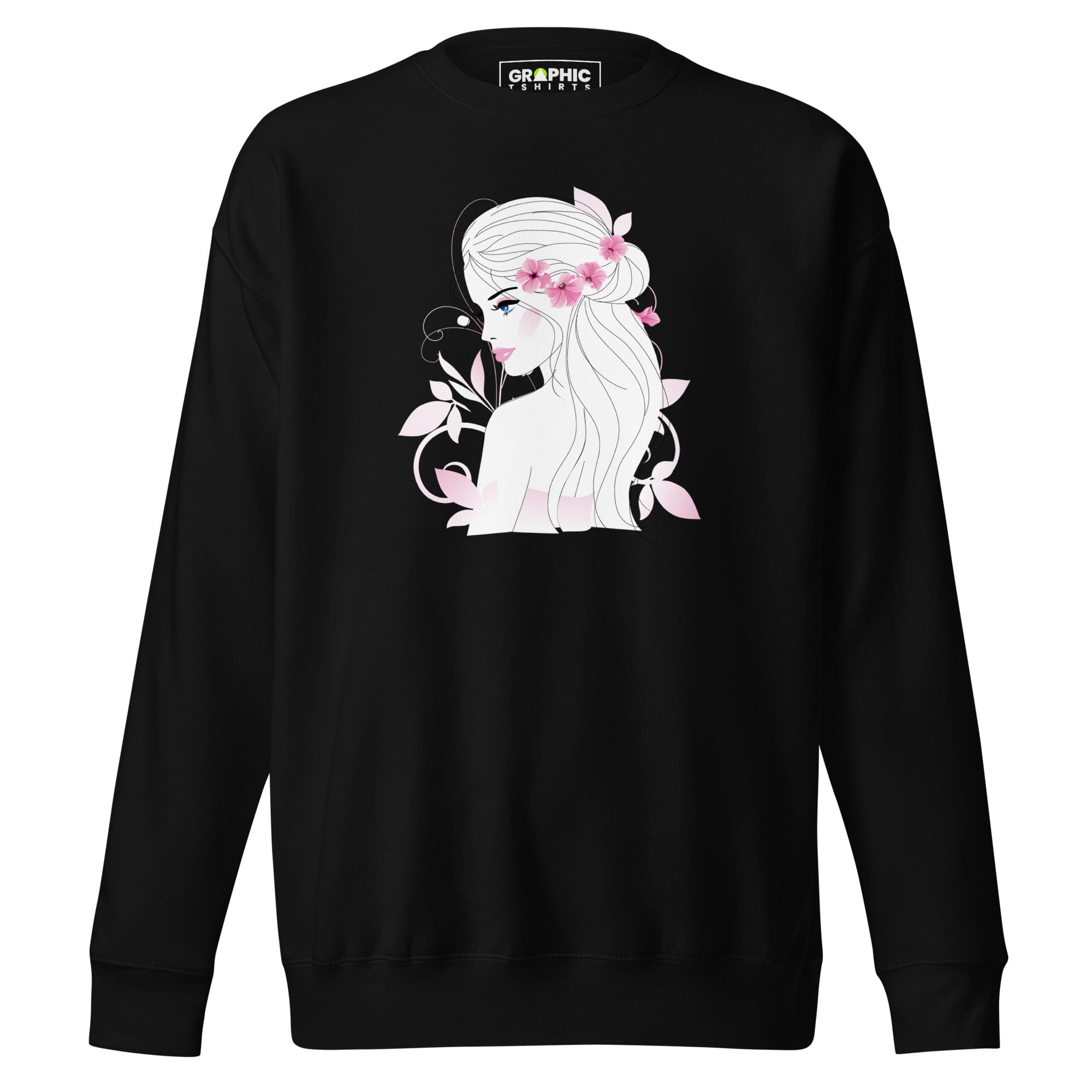 GRAPHIC T-SHIRTS Black / S Unisex Premium Sweatshirt - Refined Beauty And Elegance