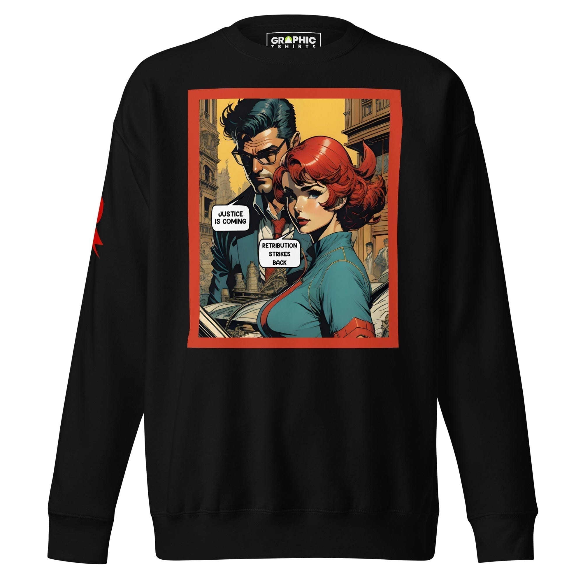 GRAPHIC T-SHIRTS Black / S Unisex Premium Sweatshirt - Retribution: Heroes Unleashed v.15