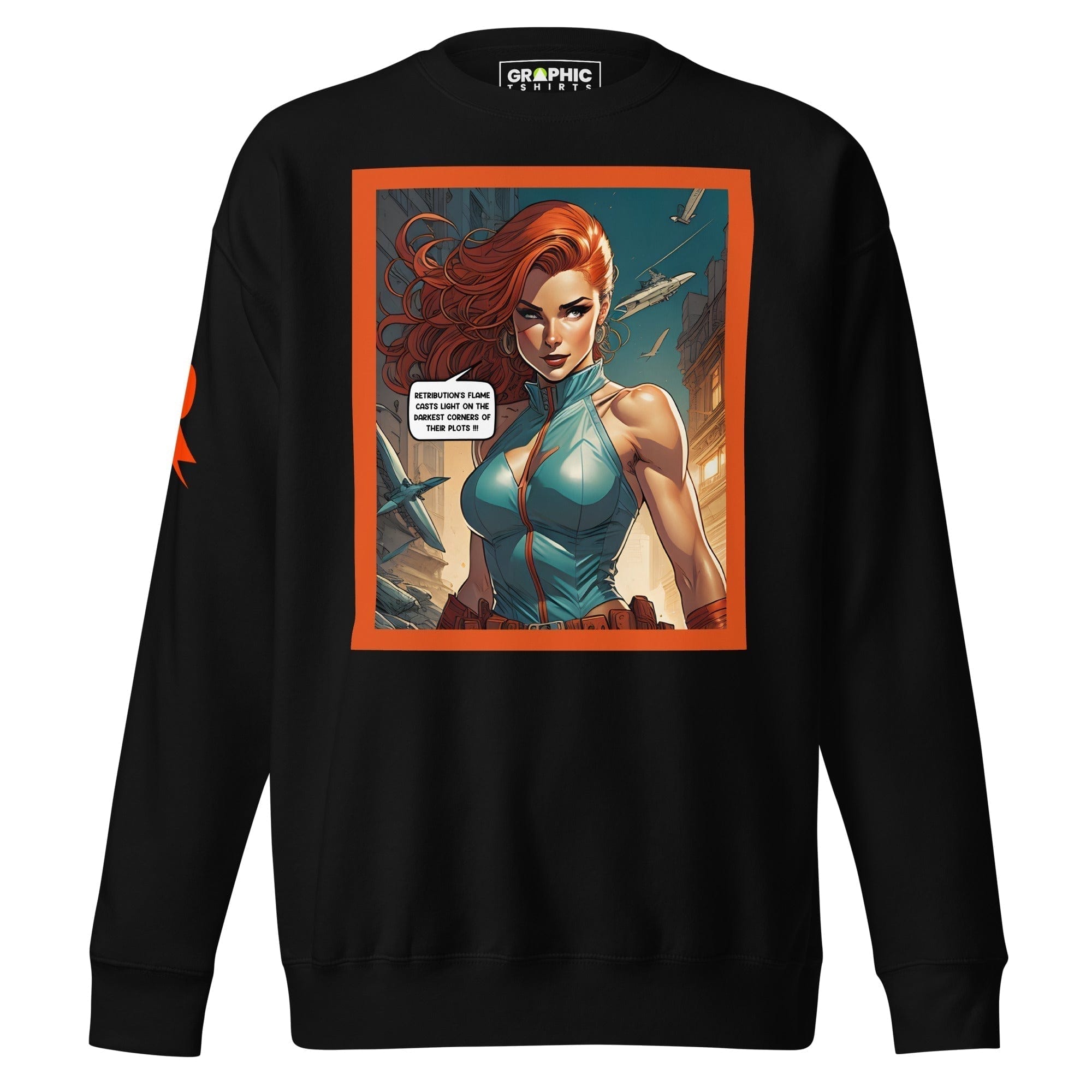 GRAPHIC T-SHIRTS Black / S Unisex Premium Sweatshirt - Retribution: Heroes Unleashed v.2