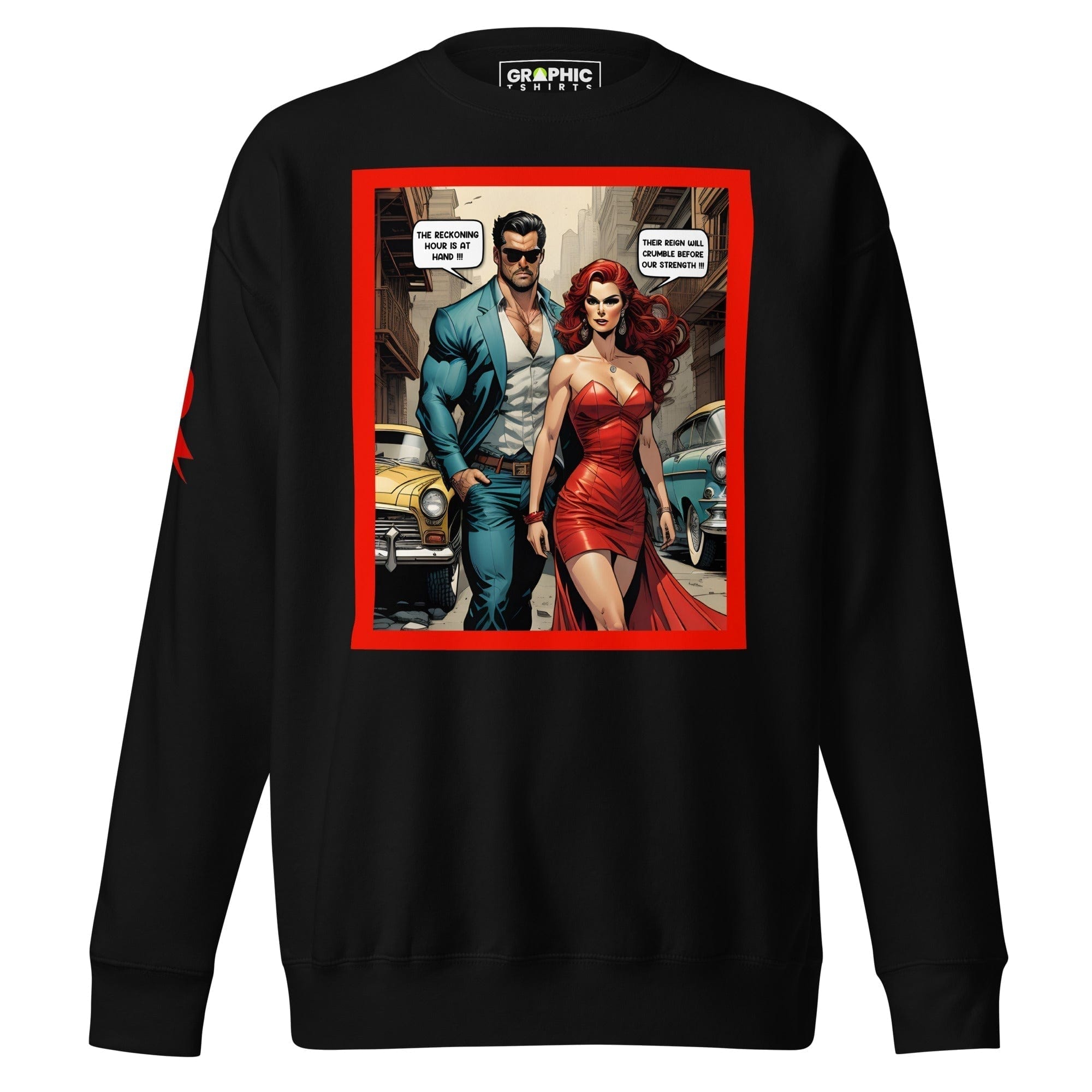 GRAPHIC T-SHIRTS Black / S Unisex Premium Sweatshirt - Retribution: Heroes Unleashed v.30