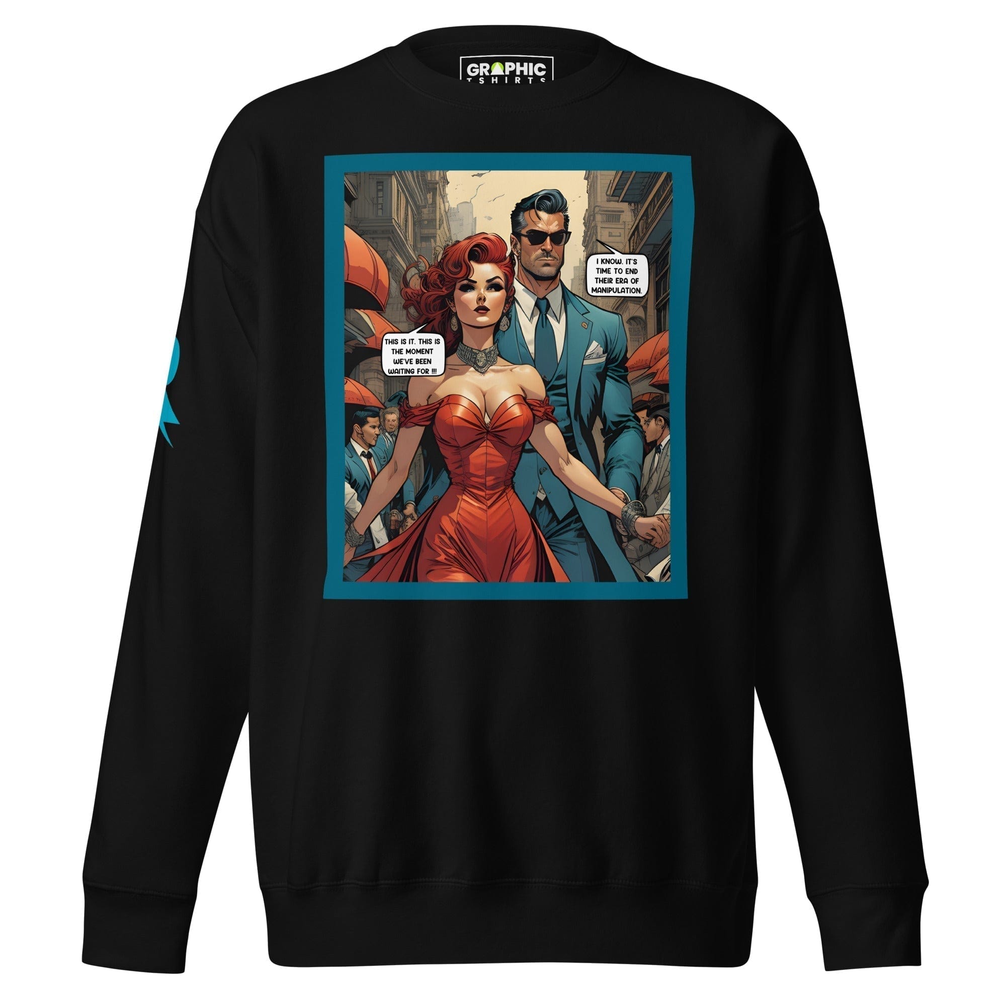 GRAPHIC T-SHIRTS Black / S Unisex Premium Sweatshirt - Retribution: Heroes Unleashed v.34