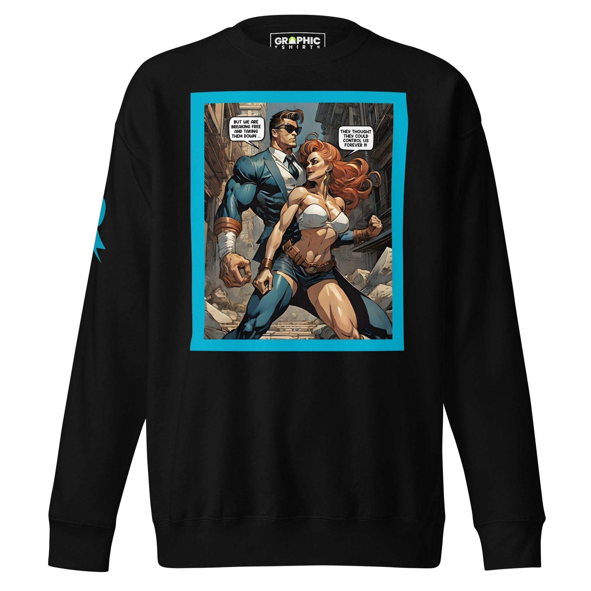 GRAPHIC T-SHIRTS Black / S Unisex Premium Sweatshirt - Retribution: Heroes Unleashed v.53