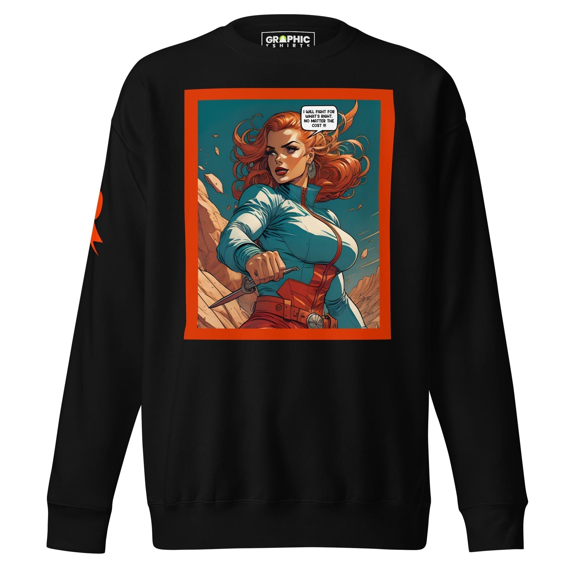 GRAPHIC T-SHIRTS Black / S Unisex Premium Sweatshirt - Retribution: Heroes Unleashed v.55