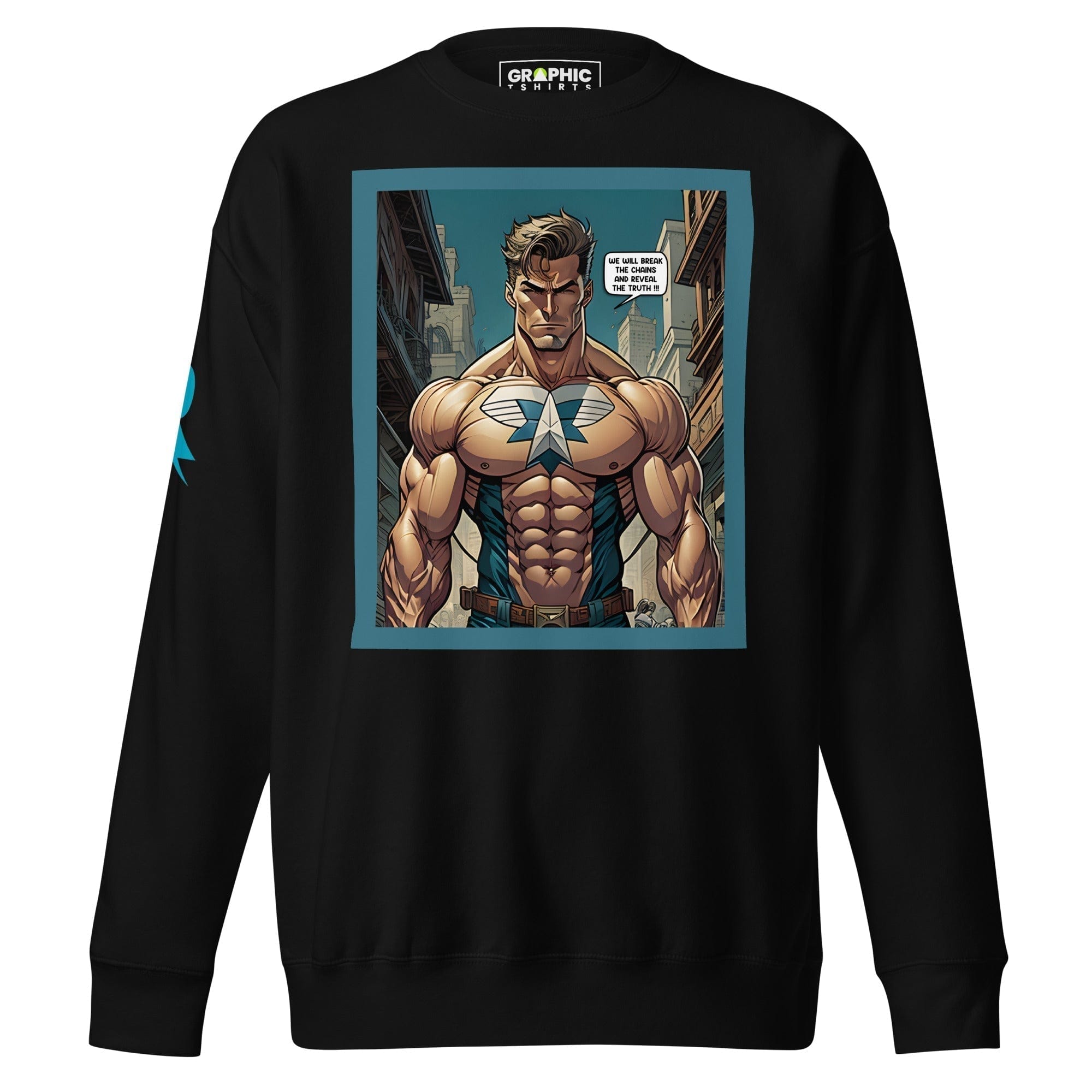 GRAPHIC T-SHIRTS Black / S Unisex Premium Sweatshirt - Retribution: Heroes Unleashed v.63