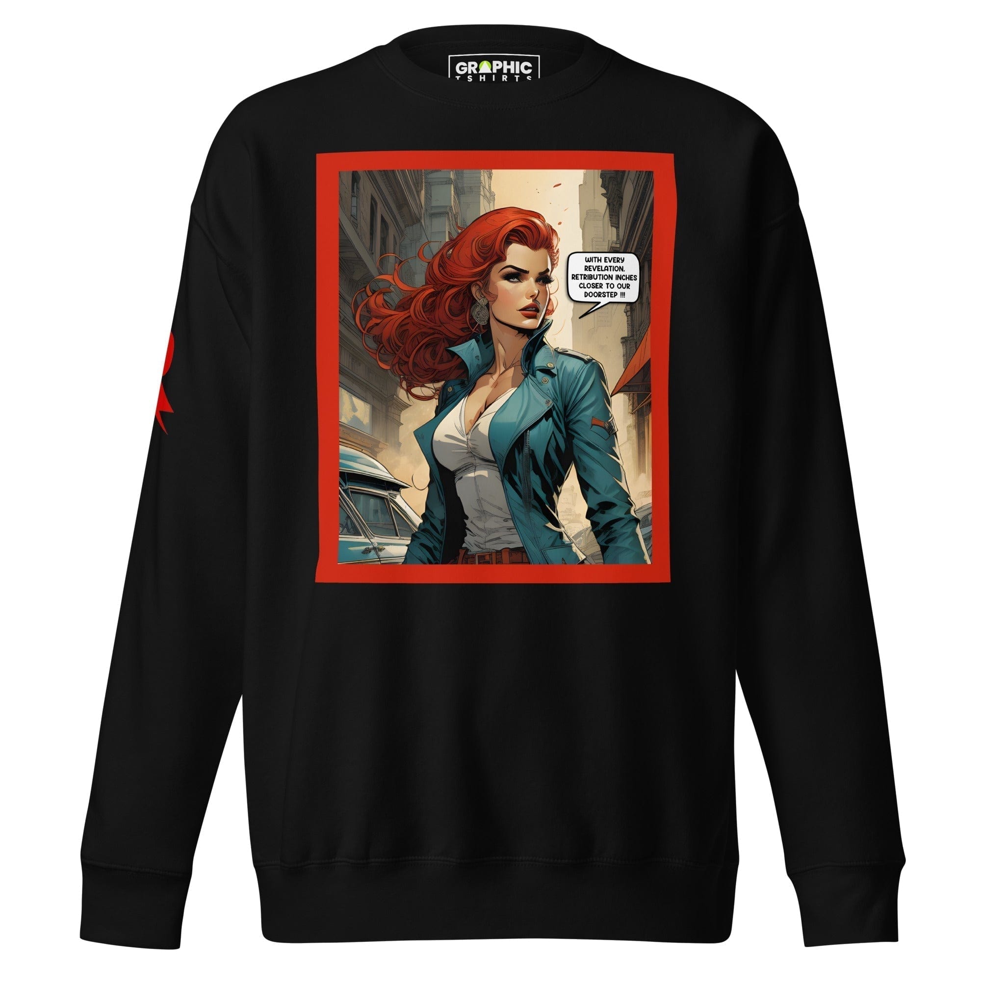 GRAPHIC T-SHIRTS Black / S Unisex Premium Sweatshirt - Retribution: Heroes Unleashed v.9