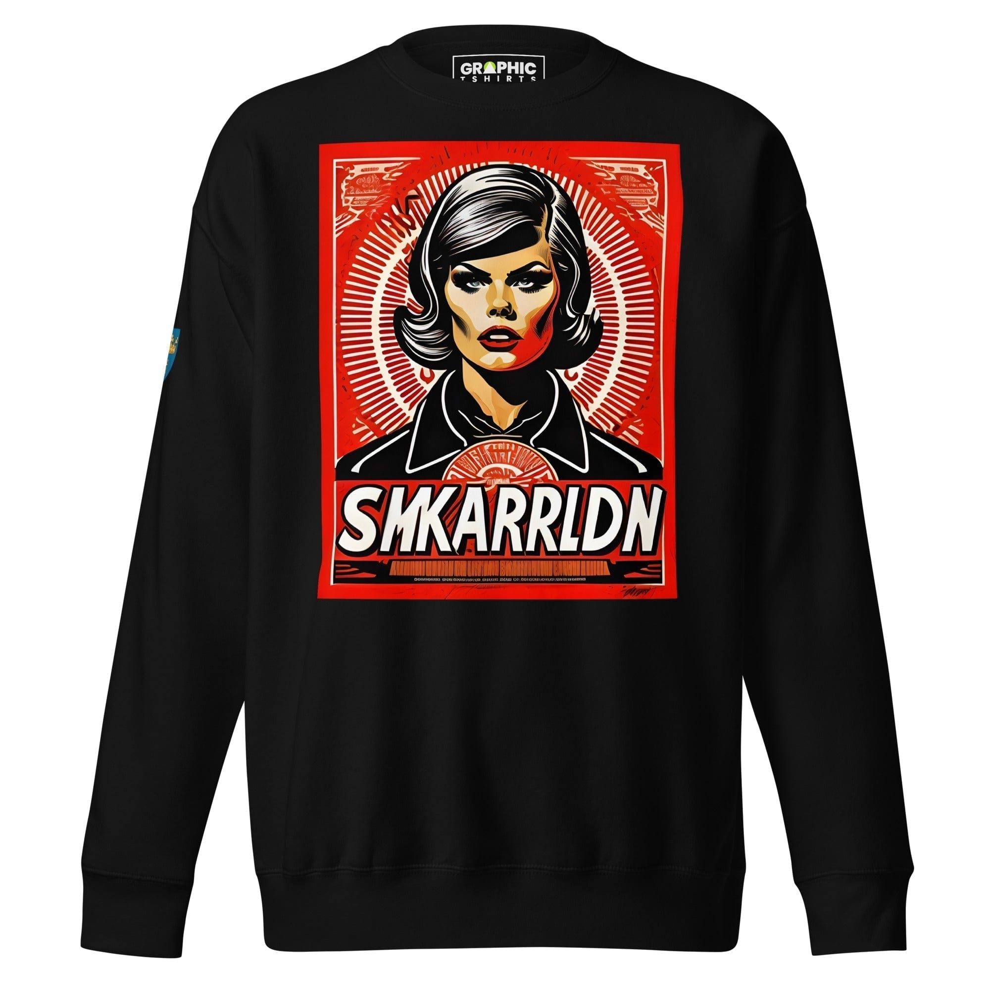 GRAPHIC T-SHIRTS Black / S Unisex Premium Sweatshirt - Swedish Vintage Fashion Series v.10