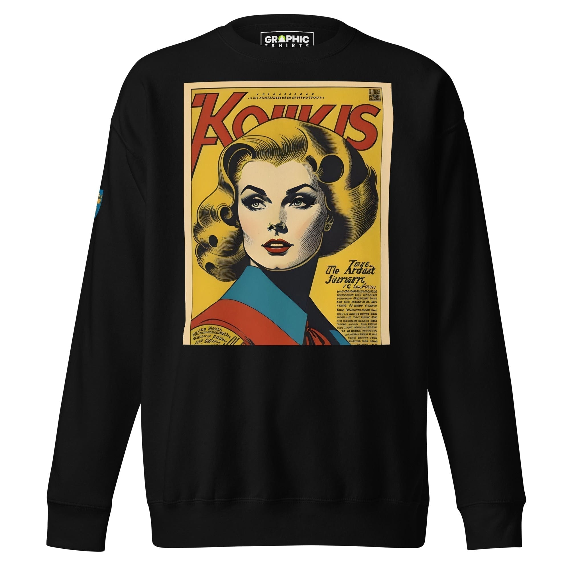 GRAPHIC T-SHIRTS Black / S Unisex Premium Sweatshirt - Swedish Vintage Fashion Series v.17