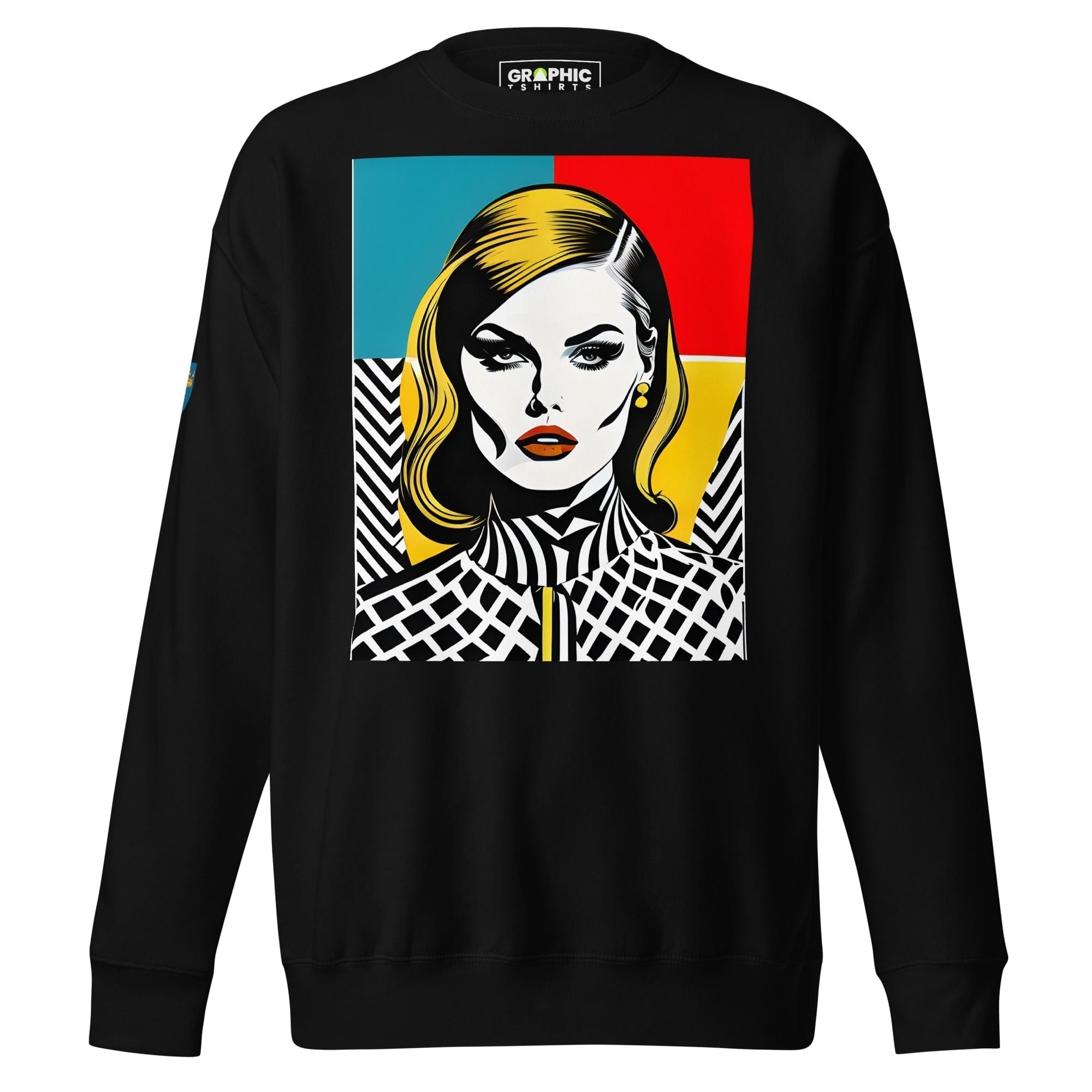 GRAPHIC T-SHIRTS Black / S Unisex Premium Sweatshirt - Swedish Vintage Fashion Series v.58