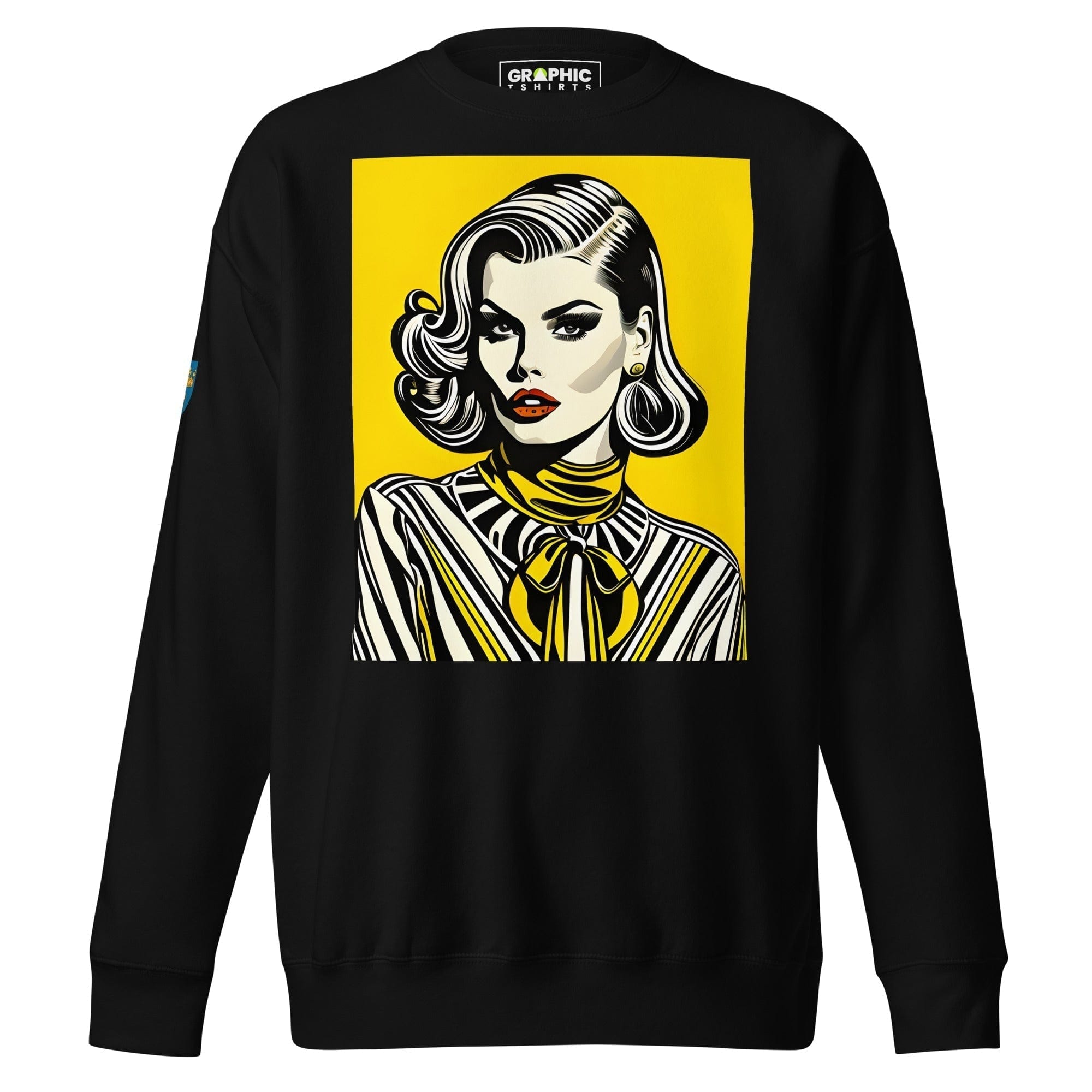 GRAPHIC T-SHIRTS Black / S Unisex Premium Sweatshirt - Swedish Vintage Fashion Series v.64