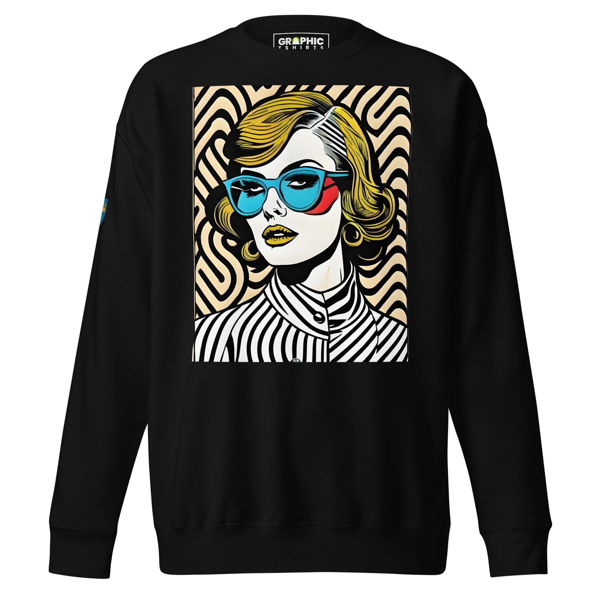 GRAPHIC T-SHIRTS Black / S Unisex Premium Sweatshirt - Swedish Vintage Fashion Series v.70