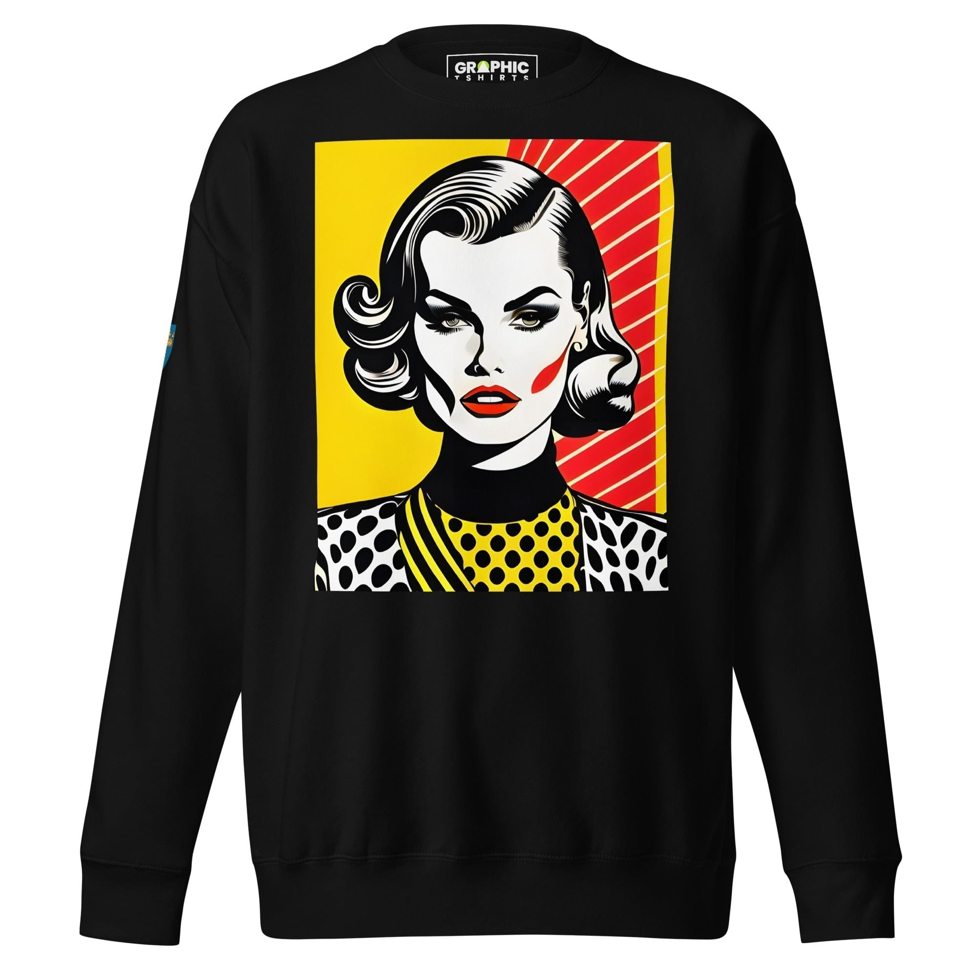 GRAPHIC T-SHIRTS Black / S Unisex Premium Sweatshirt - Swedish Vintage Fashion Series v.78