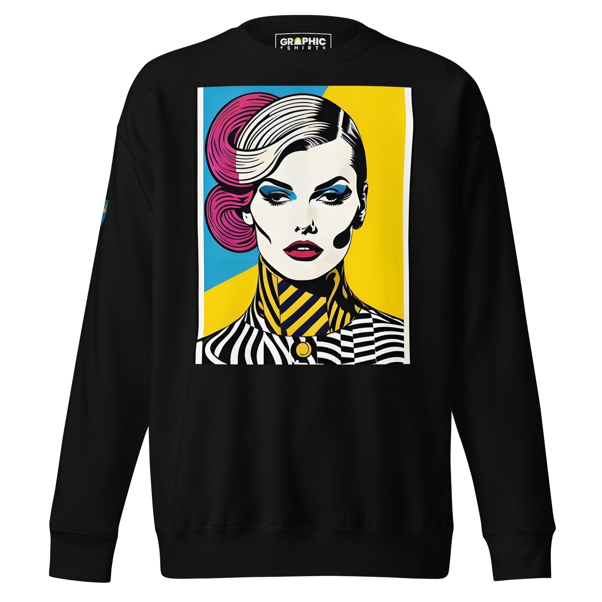 GRAPHIC T-SHIRTS Black / S Unisex Premium Sweatshirt - Swedish Vintage Fashion Series v.83