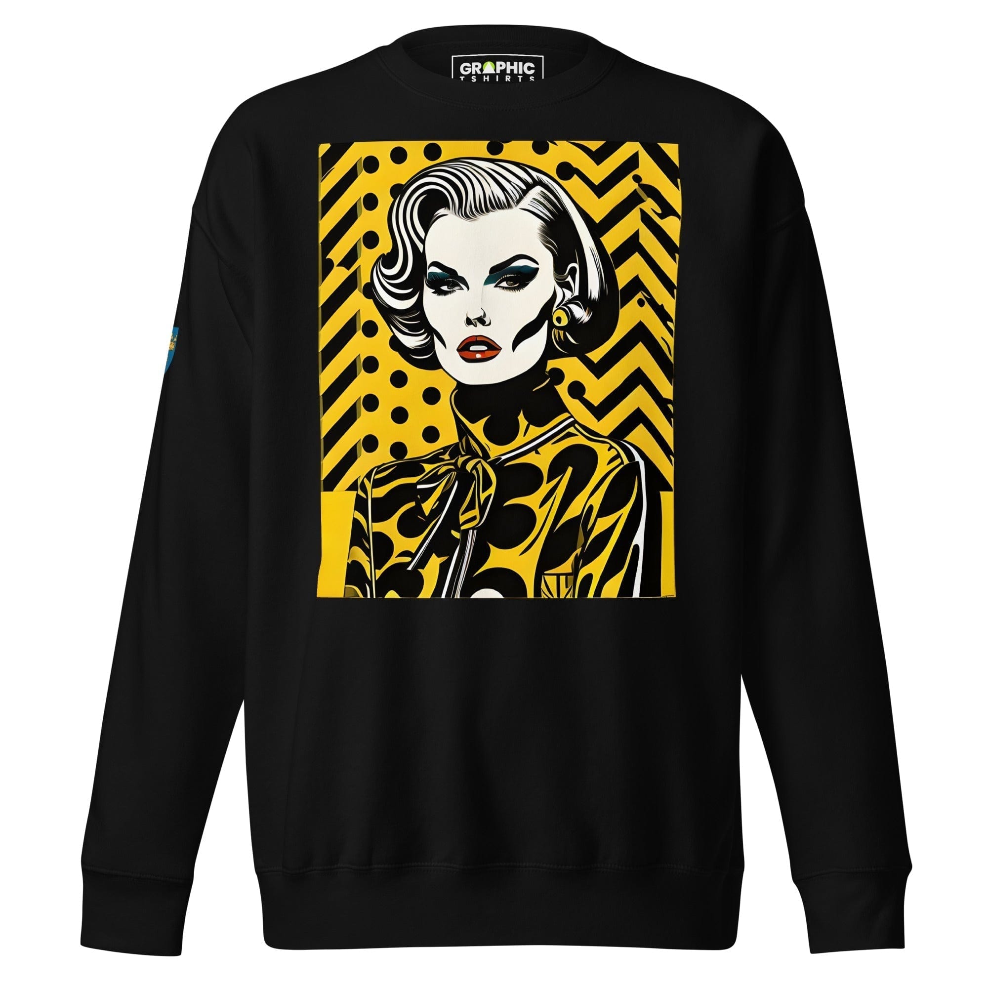 GRAPHIC T-SHIRTS Black / S Unisex Premium Sweatshirt - Swedish Vintage Fashion Series v.86