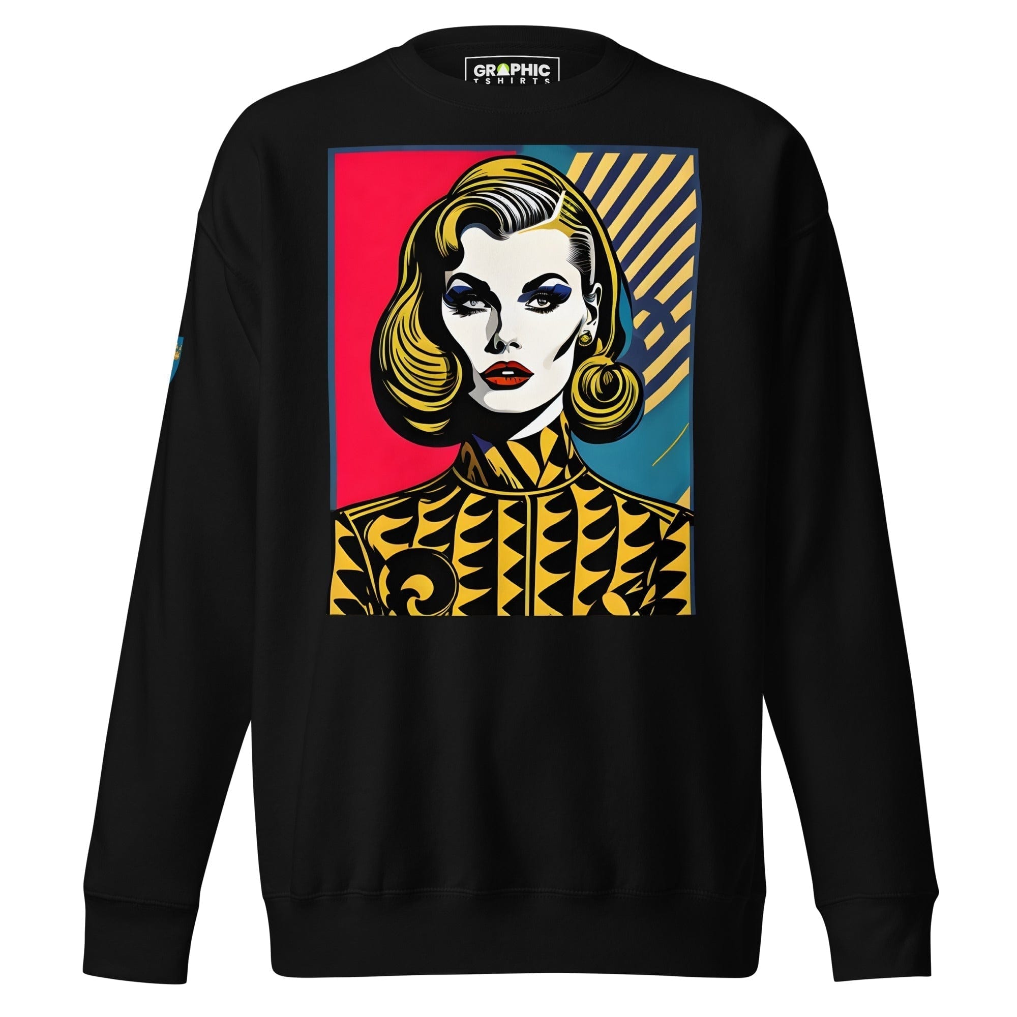 GRAPHIC T-SHIRTS Black / S Unisex Premium Sweatshirt - Swedish Vintage Fashion Series v.88