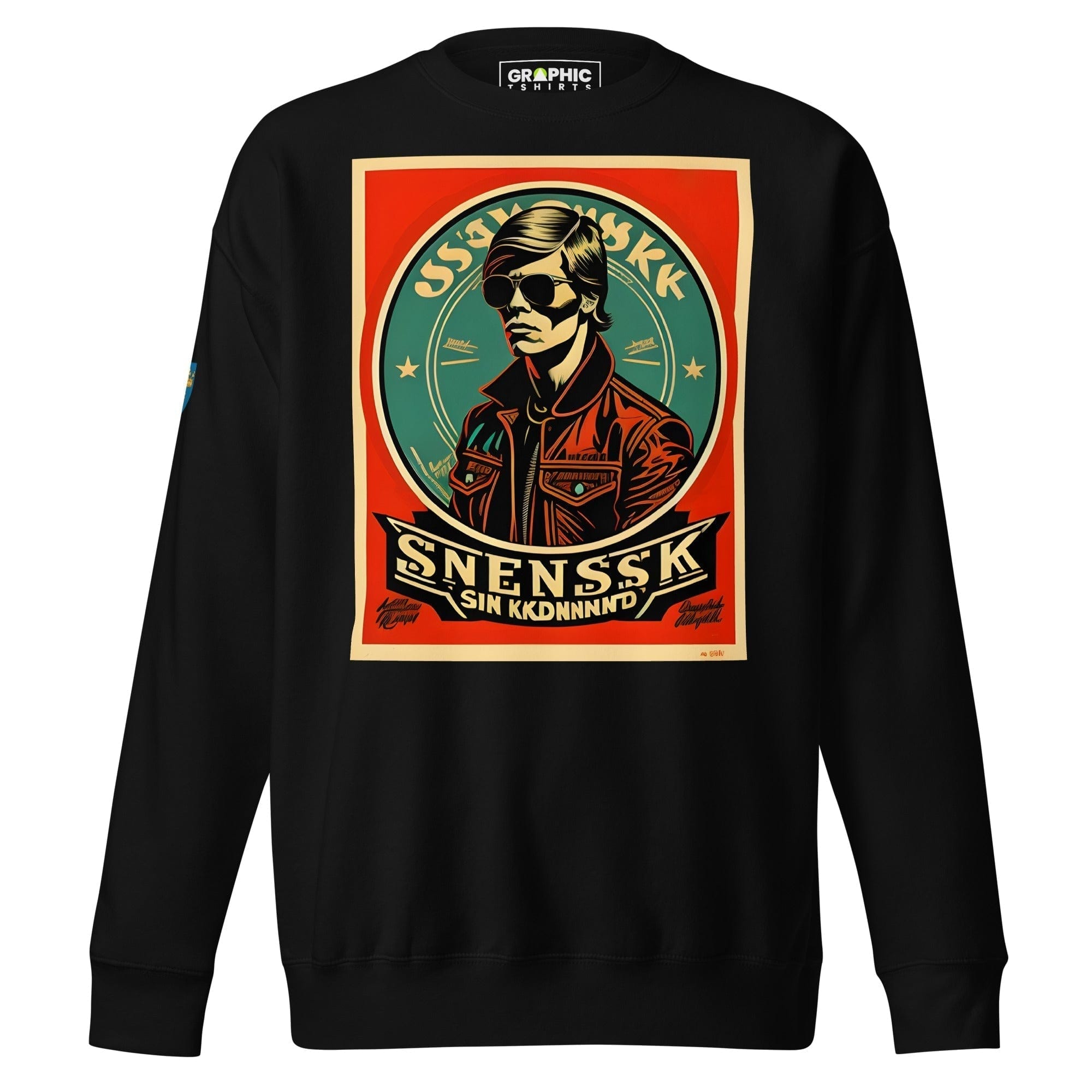 GRAPHIC T-SHIRTS Black / S Unisex Premium Sweatshirt - Swedish Vintage Fashion Series v.9