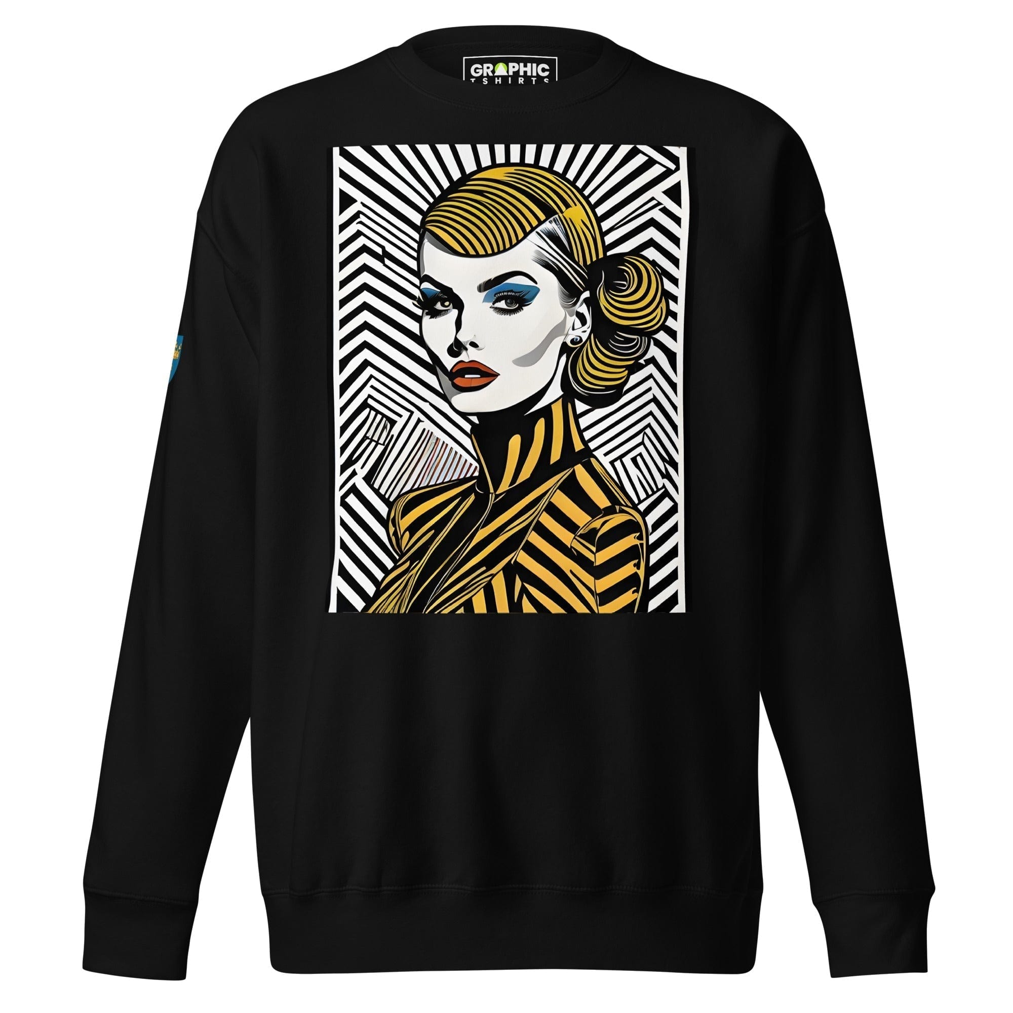 GRAPHIC T-SHIRTS Black / S Unisex Premium Sweatshirt - Swedish Vintage Fashion Series v.90