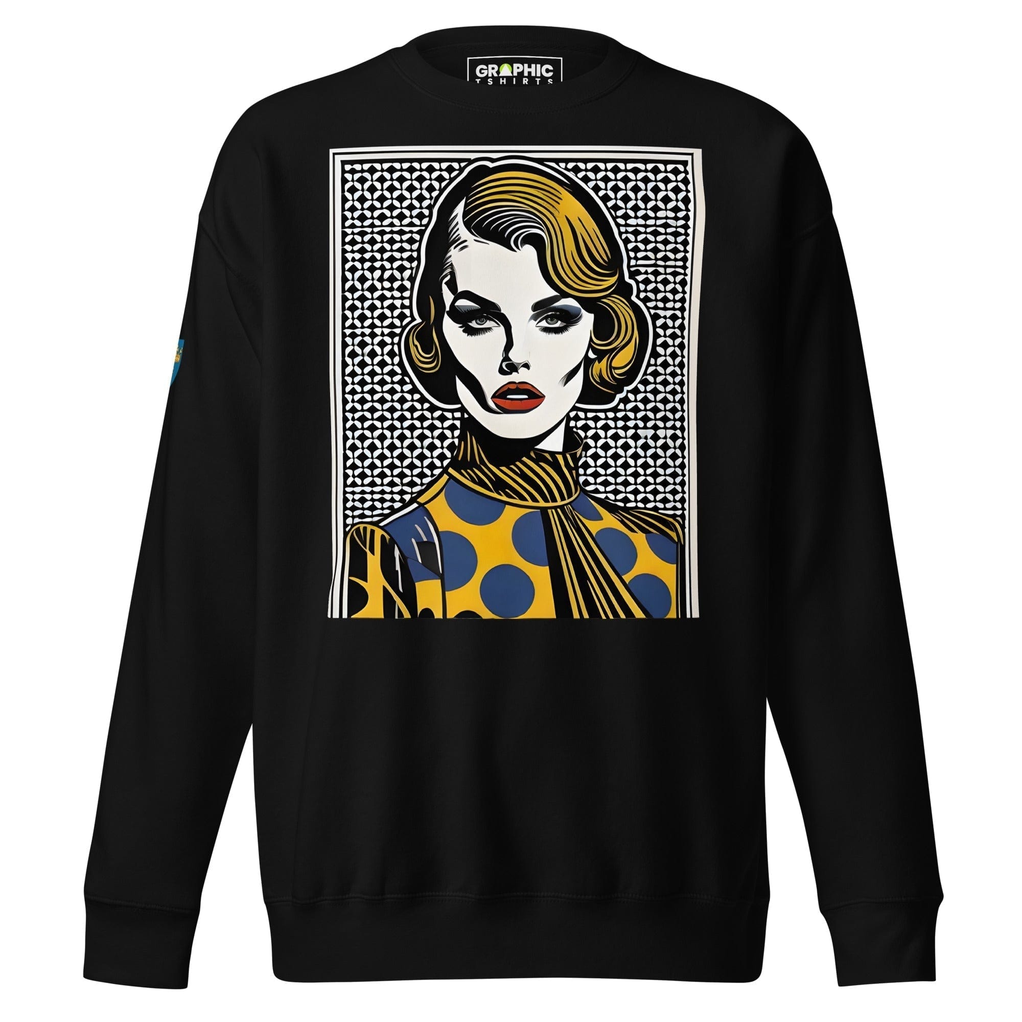 GRAPHIC T-SHIRTS Black / S Unisex Premium Sweatshirt - Swedish Vintage Fashion Series v.91