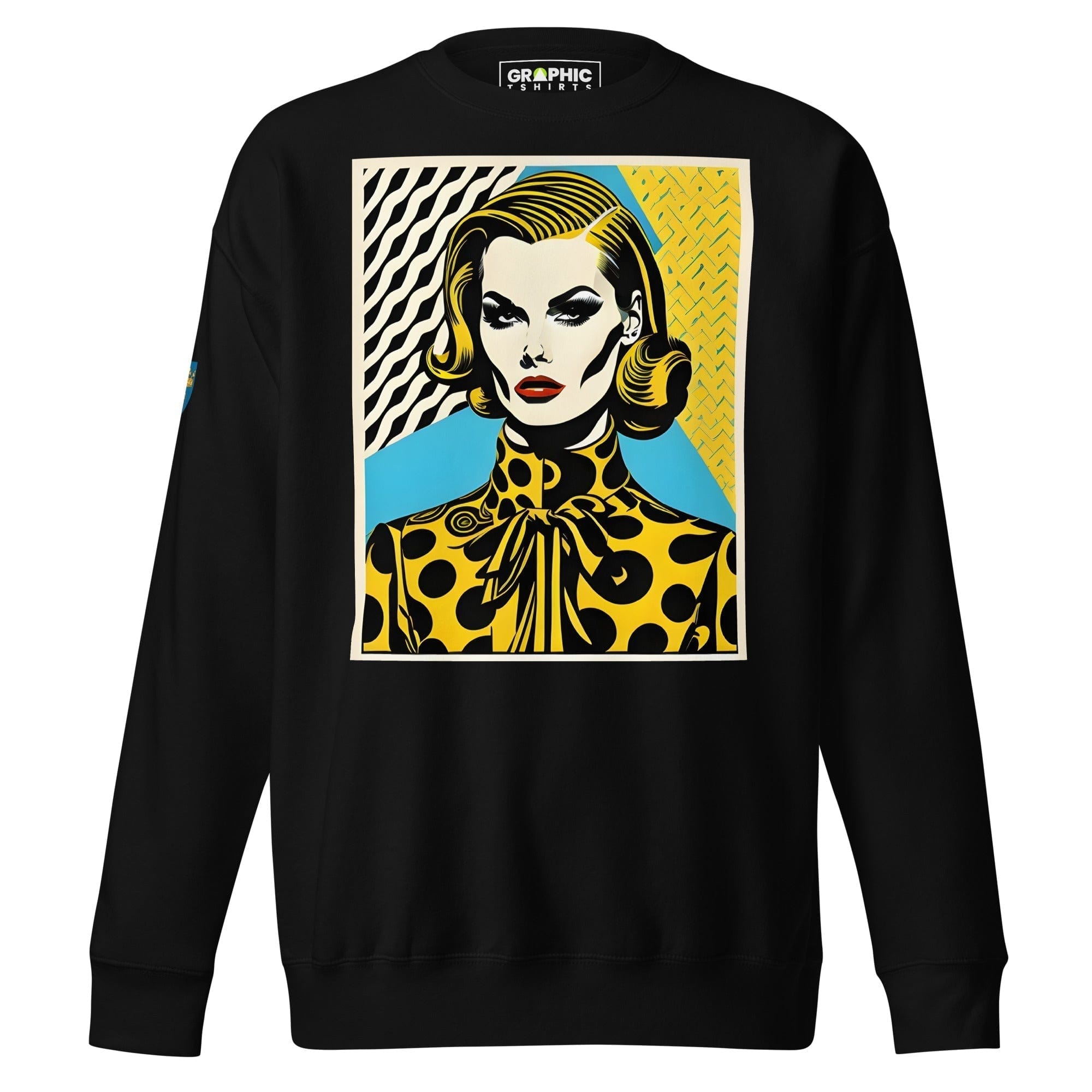 GRAPHIC T-SHIRTS Black / S Unisex Premium Sweatshirt - Swedish Vintage Fashion Series v.92