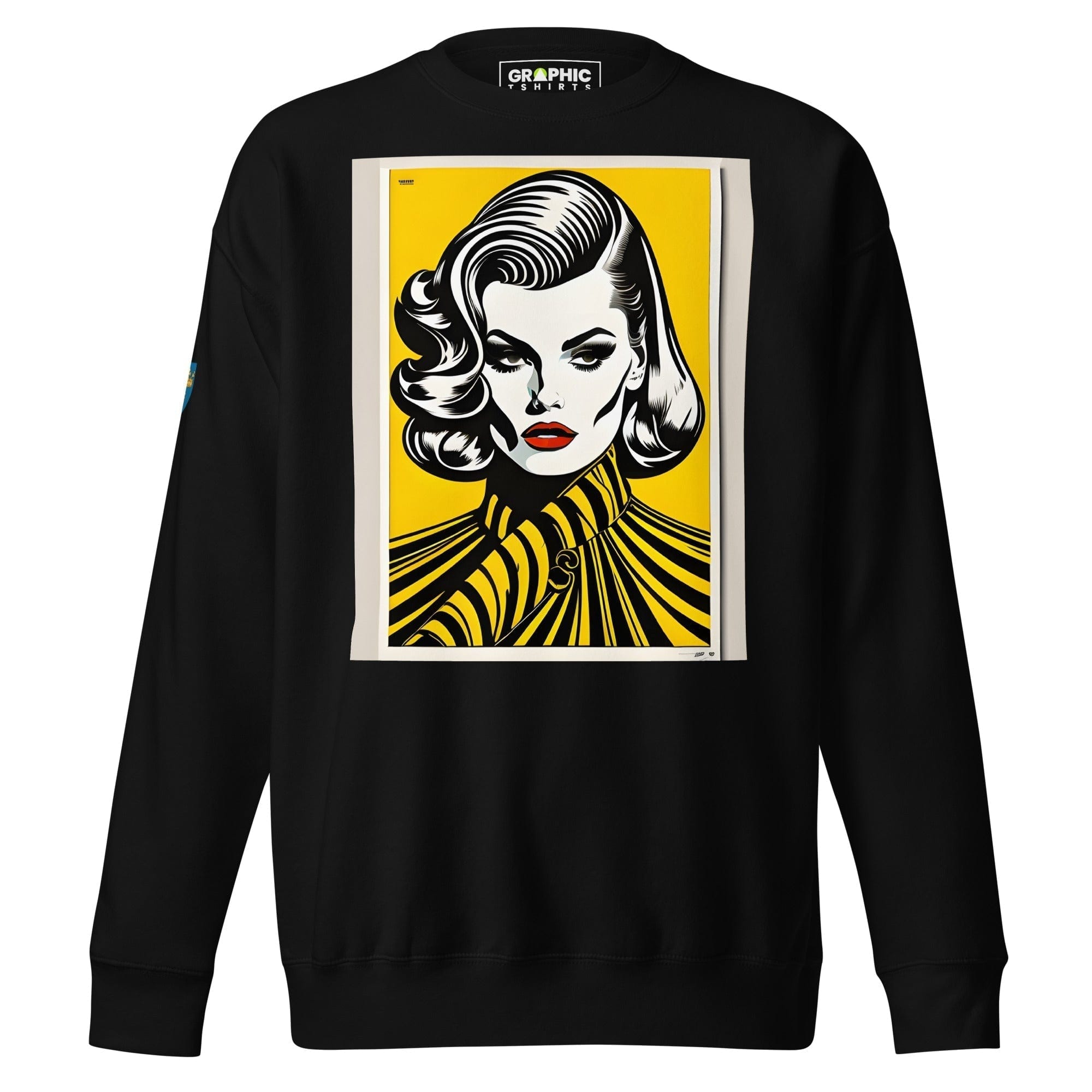 GRAPHIC T-SHIRTS Black / S Unisex Premium Sweatshirt - Swedish Vintage Fashion Series v.93